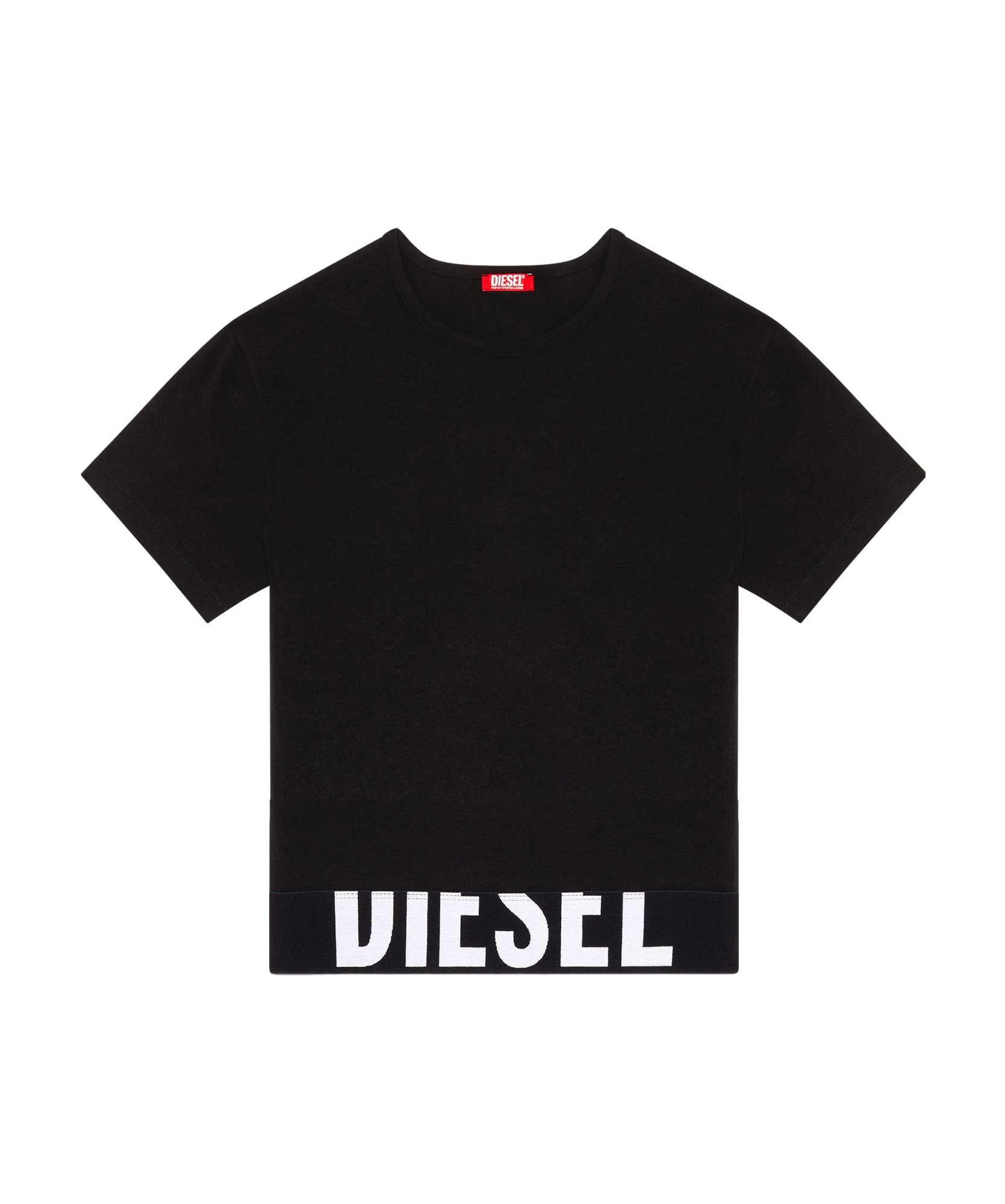 Diesel Logo-print Cotton T-shirt In Black