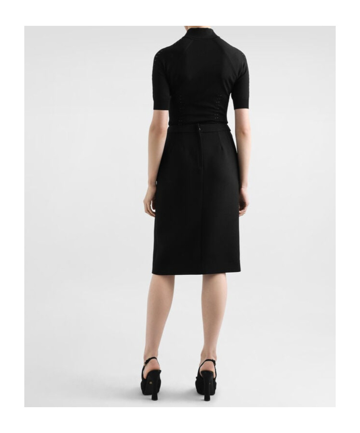 Dolce & Gabbana Fine-knit Top In Black