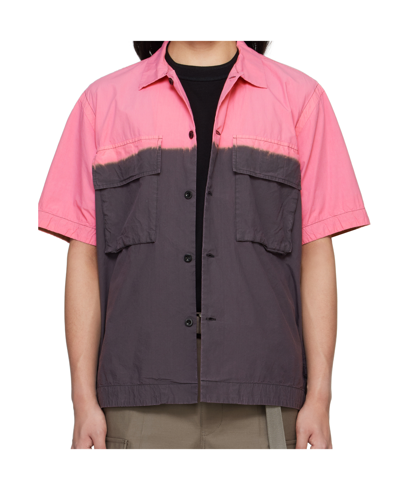 Sacai Shirt Man In Black