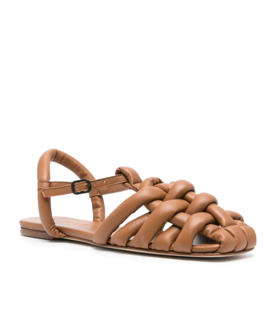 Hereu Women's Square Toe Padded Fisherman Sandal Cabersa 2 In Brown