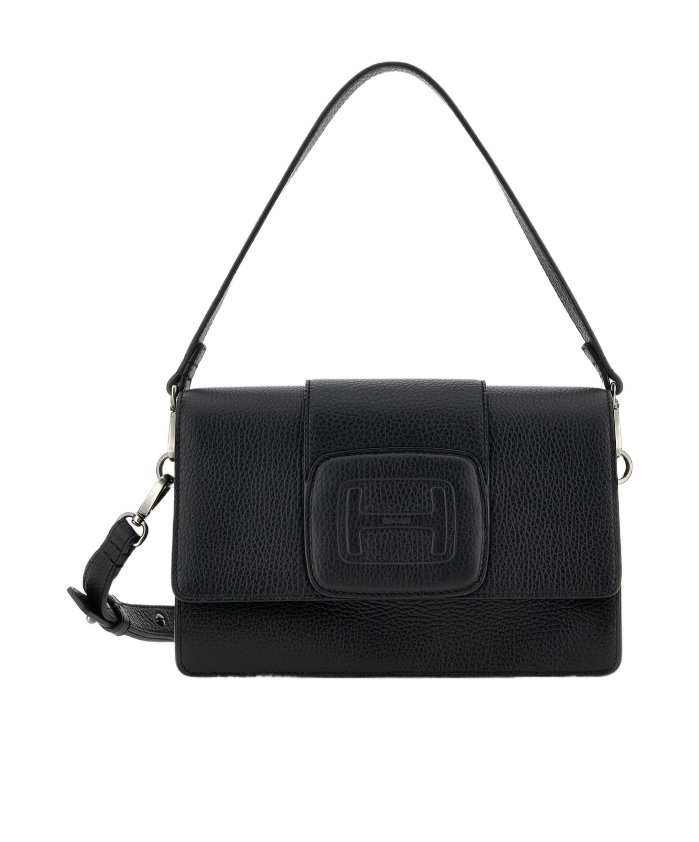 Hogan H-bag Leather Crossbody Bag In Black