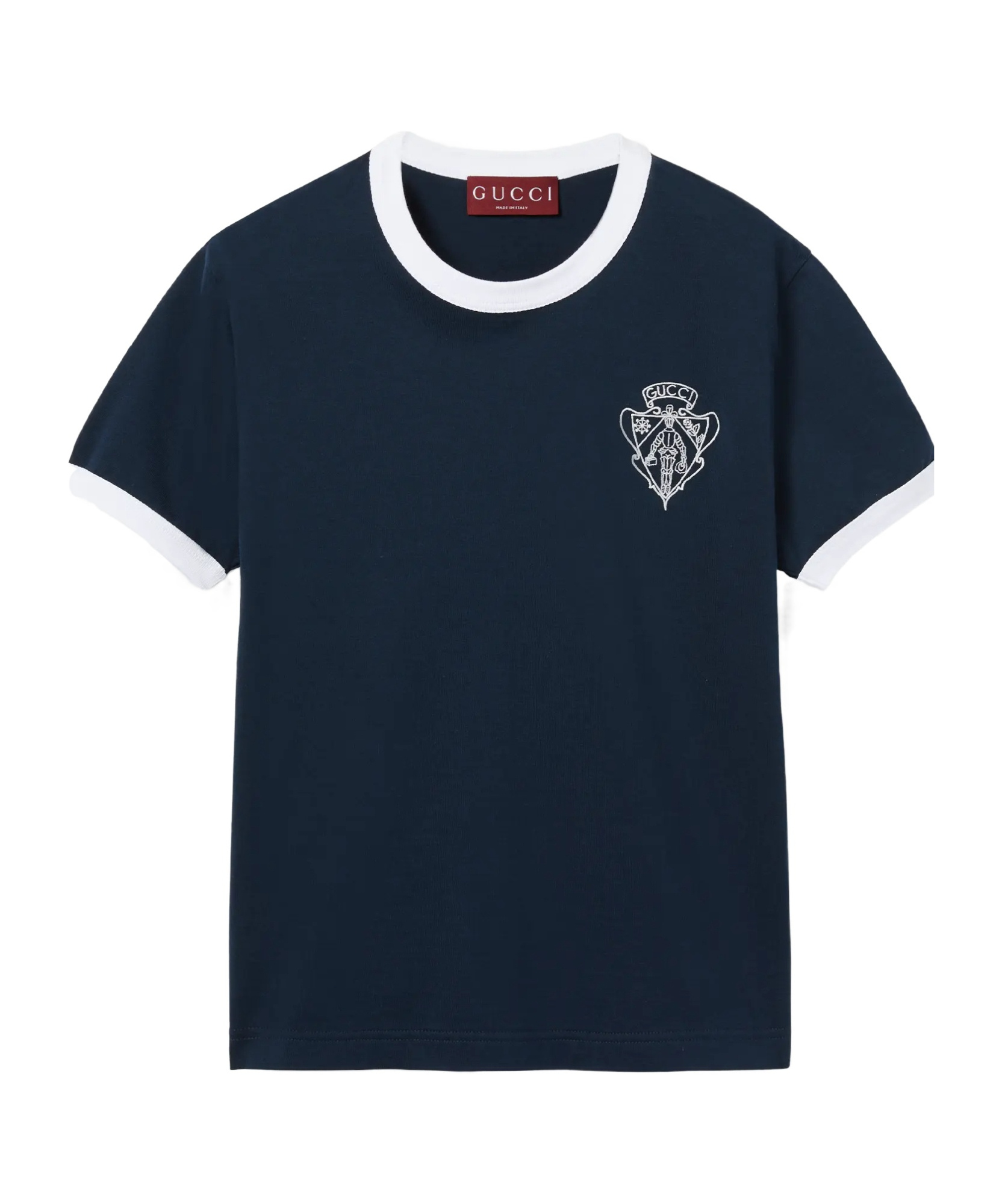 Gucci Short-sleeved T-shirt In Dark Blue