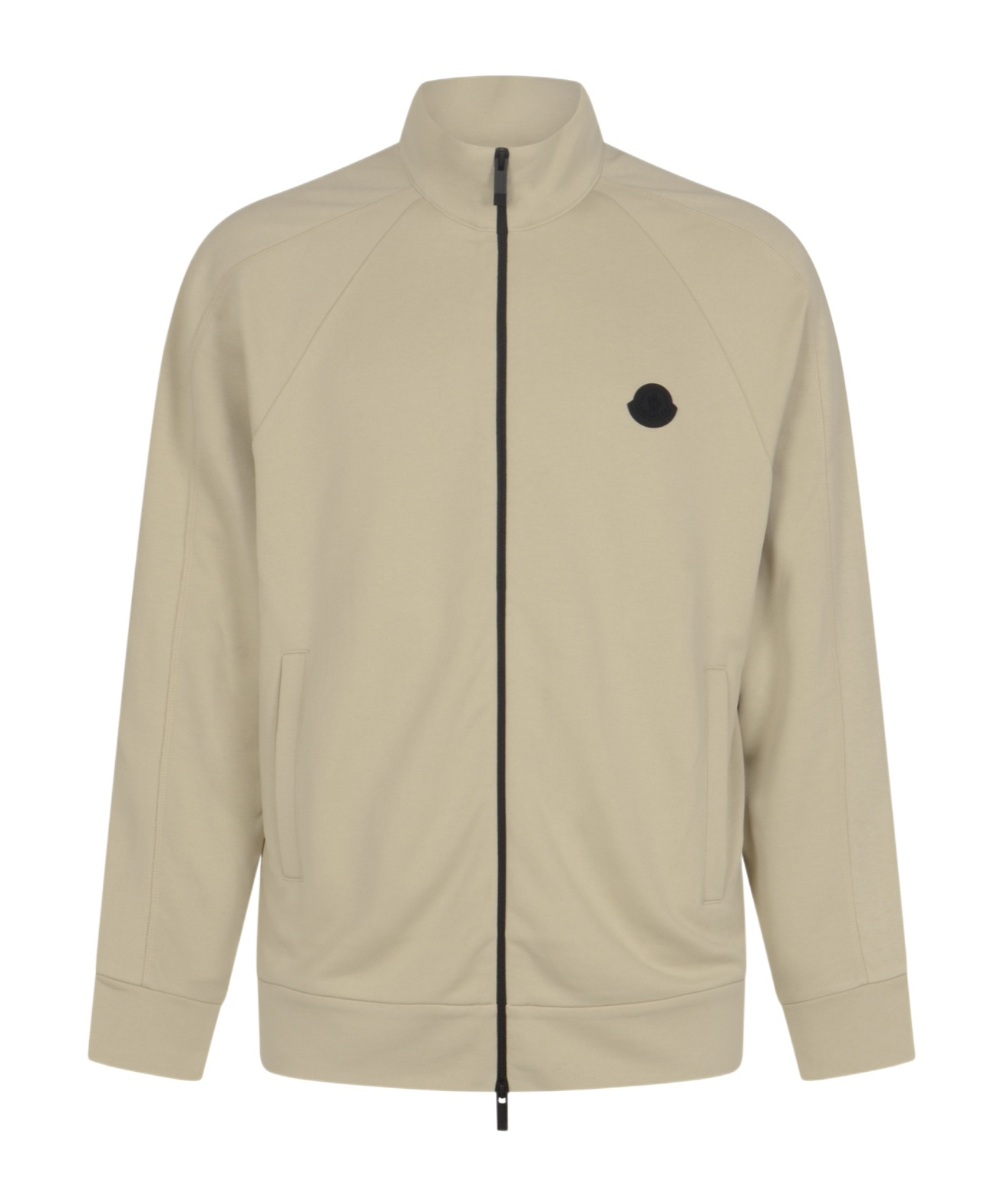 Moncler High Collar Long Sleeve Casual Jacket In Brown