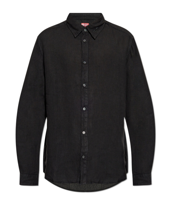 Diesel Unisex Jersey Dévoré Shirt In Black