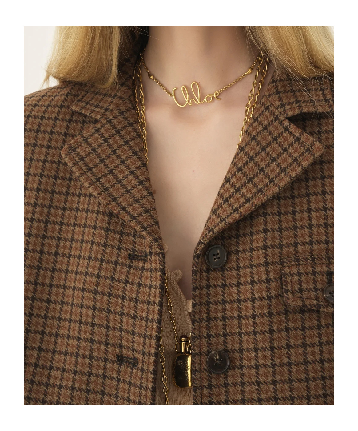 Chloé Long-sleeved Coat In Animal Print