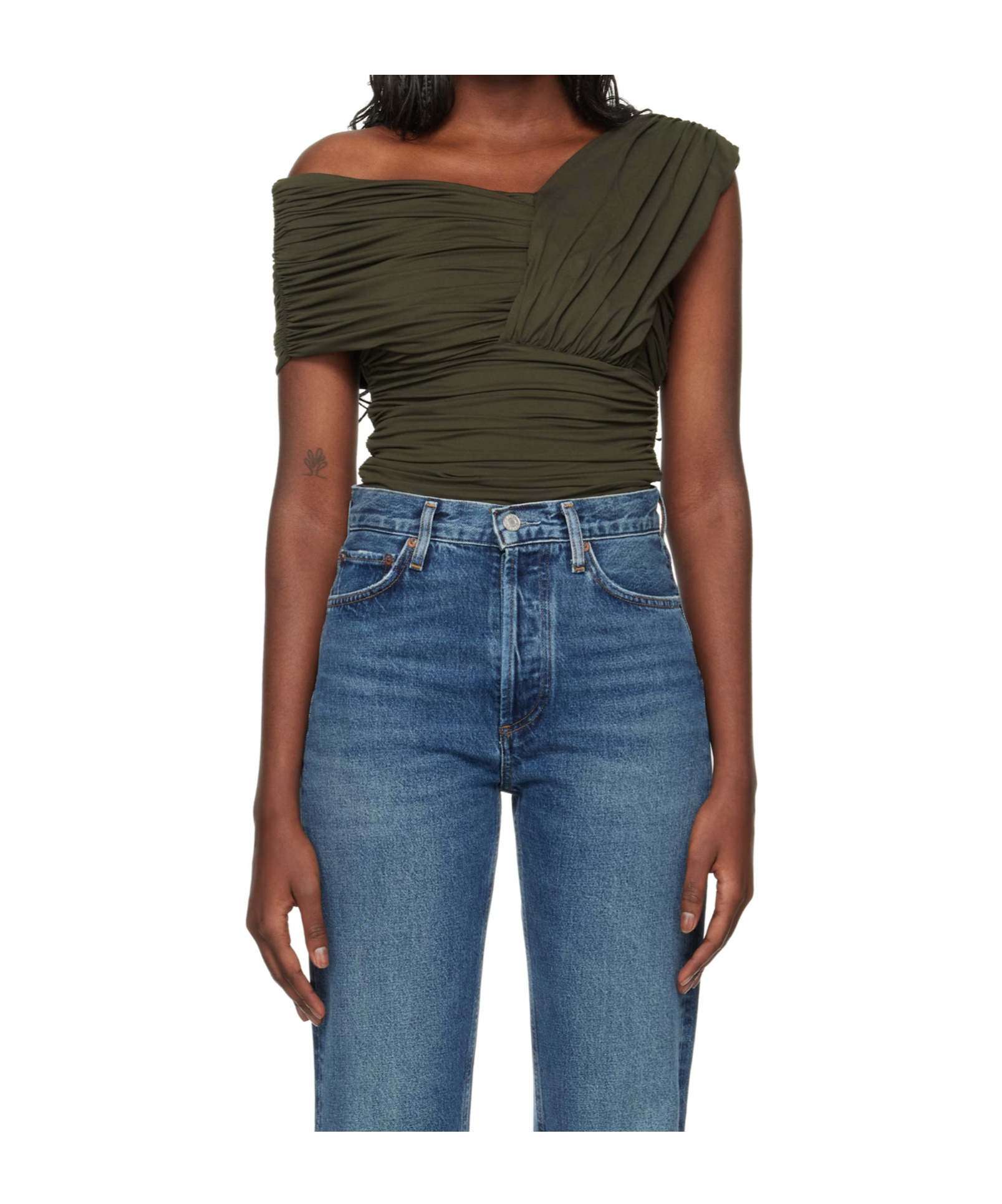 Agolde Ruffled Bodysuit