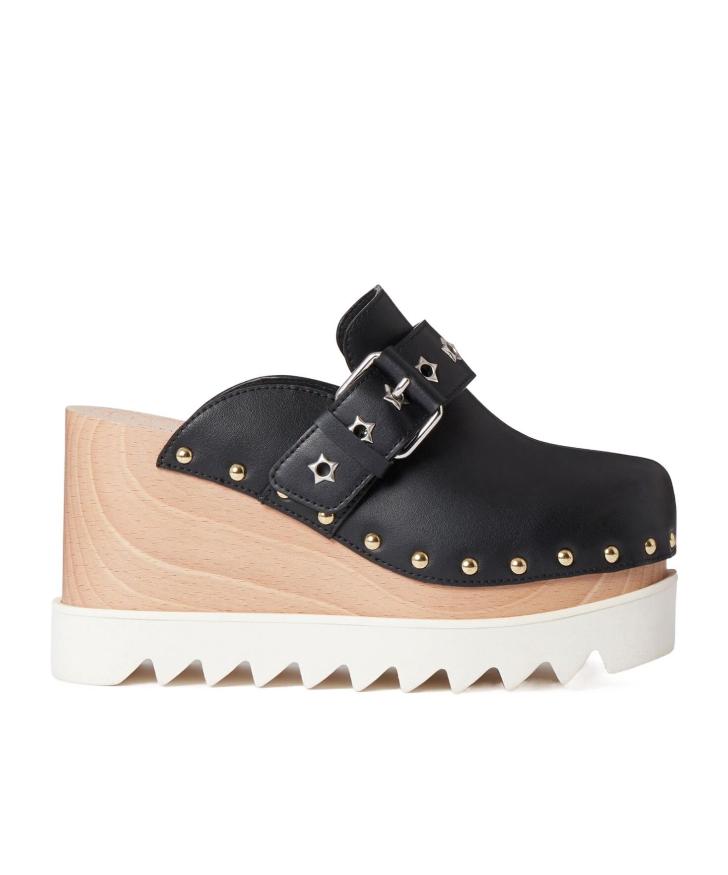 Stella Mccartney Elyse 100mm Stud-embellished Sandals In Black