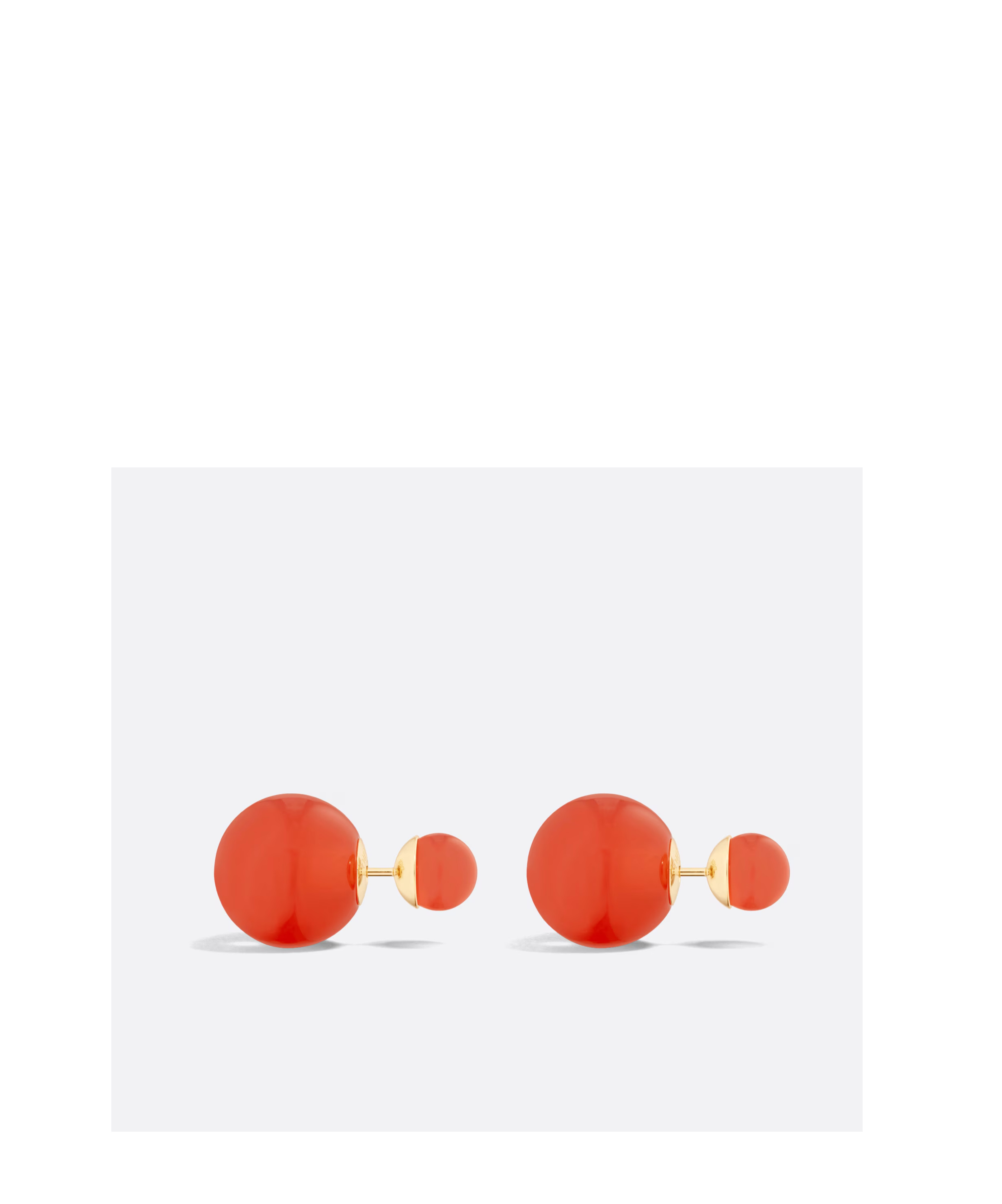 Dior Tribales Iviera Earrings In Red