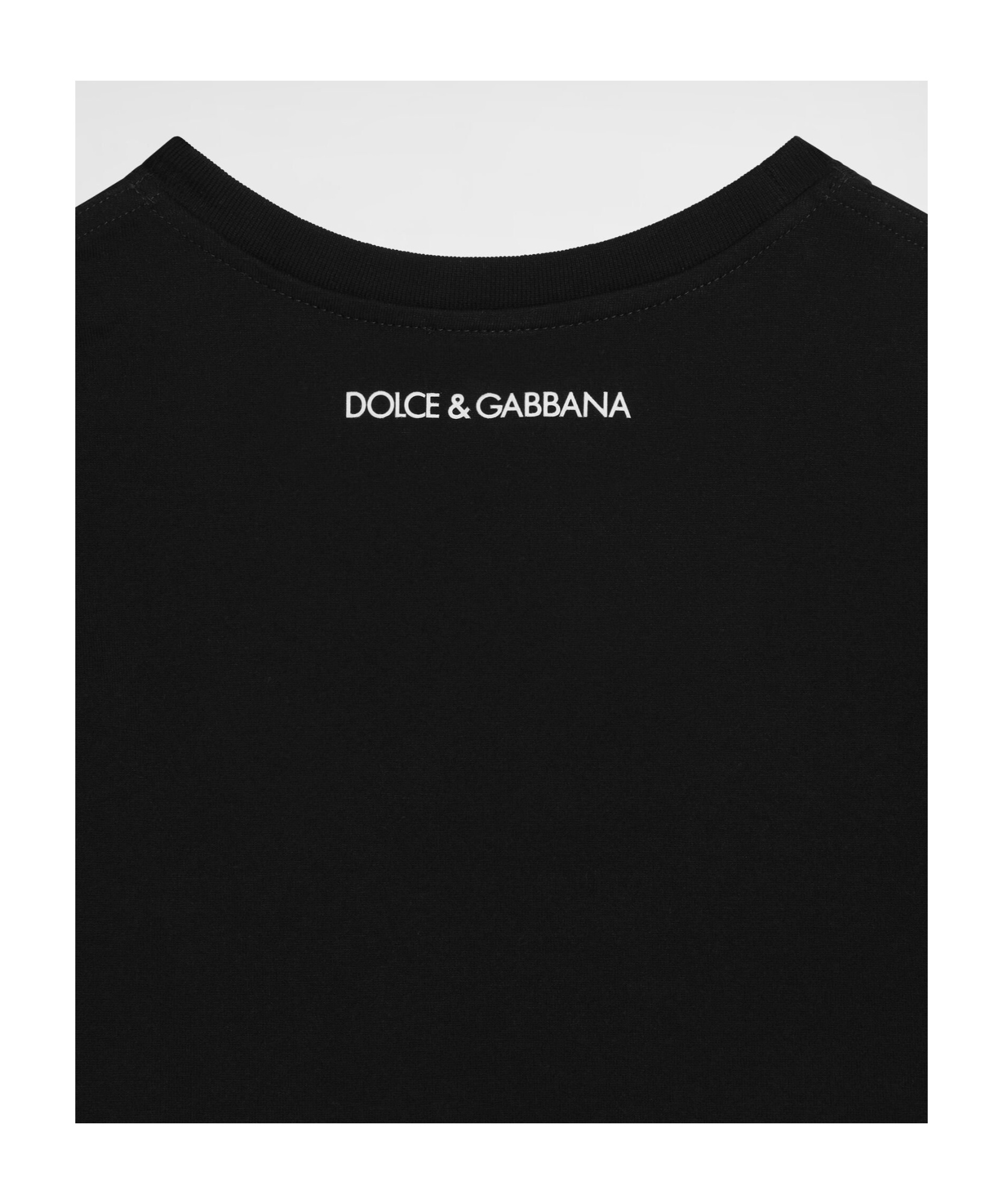 Shop Dolce & Gabbana Logo-print T-shirt In Black