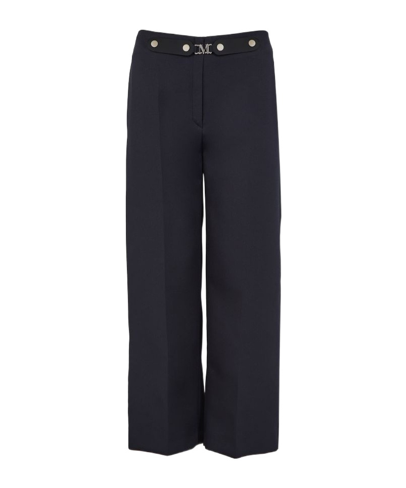 Max Mara Logo Track Pants In Black