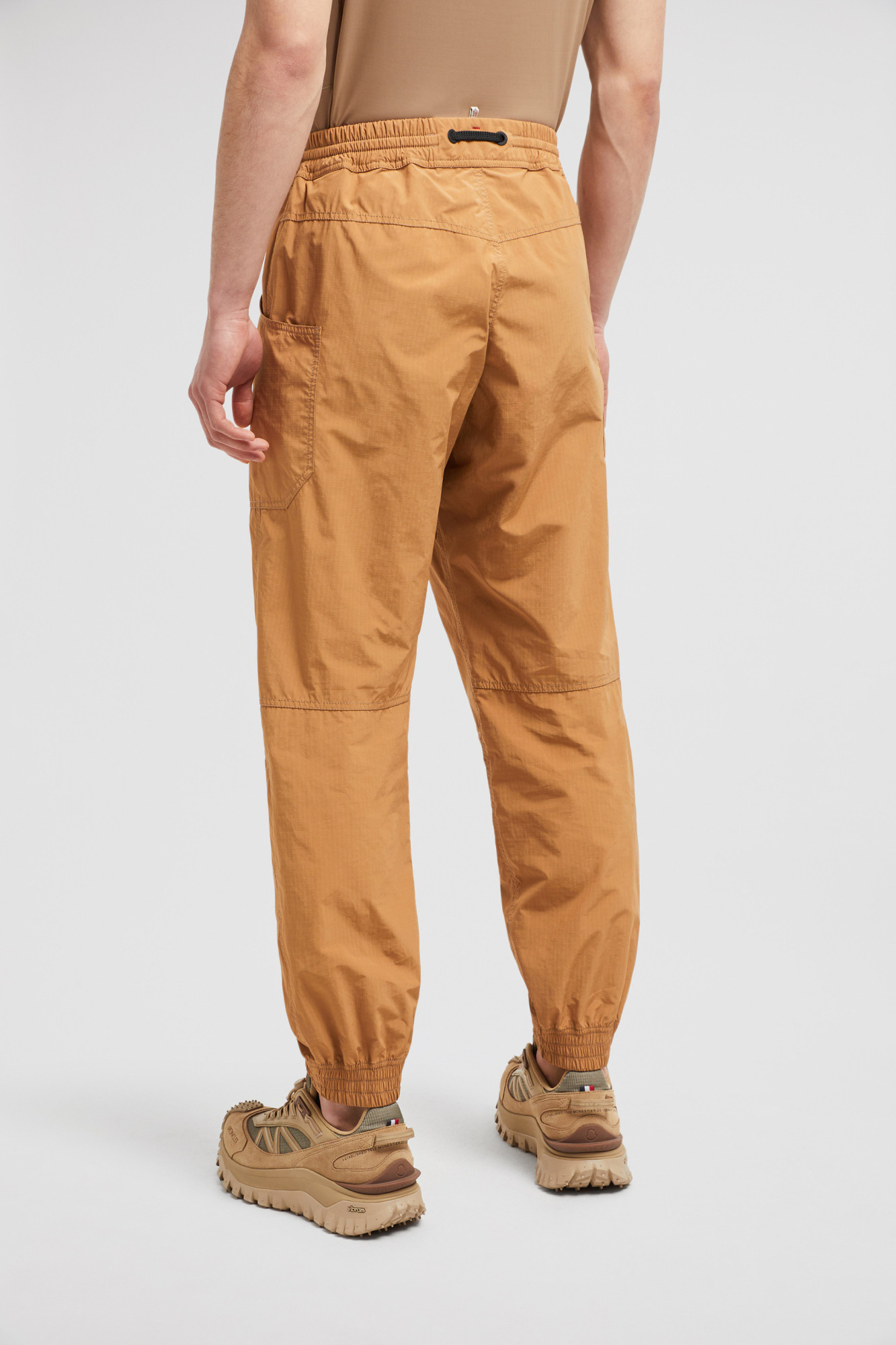 Moncler Drawstring Utility Trousers In Brown