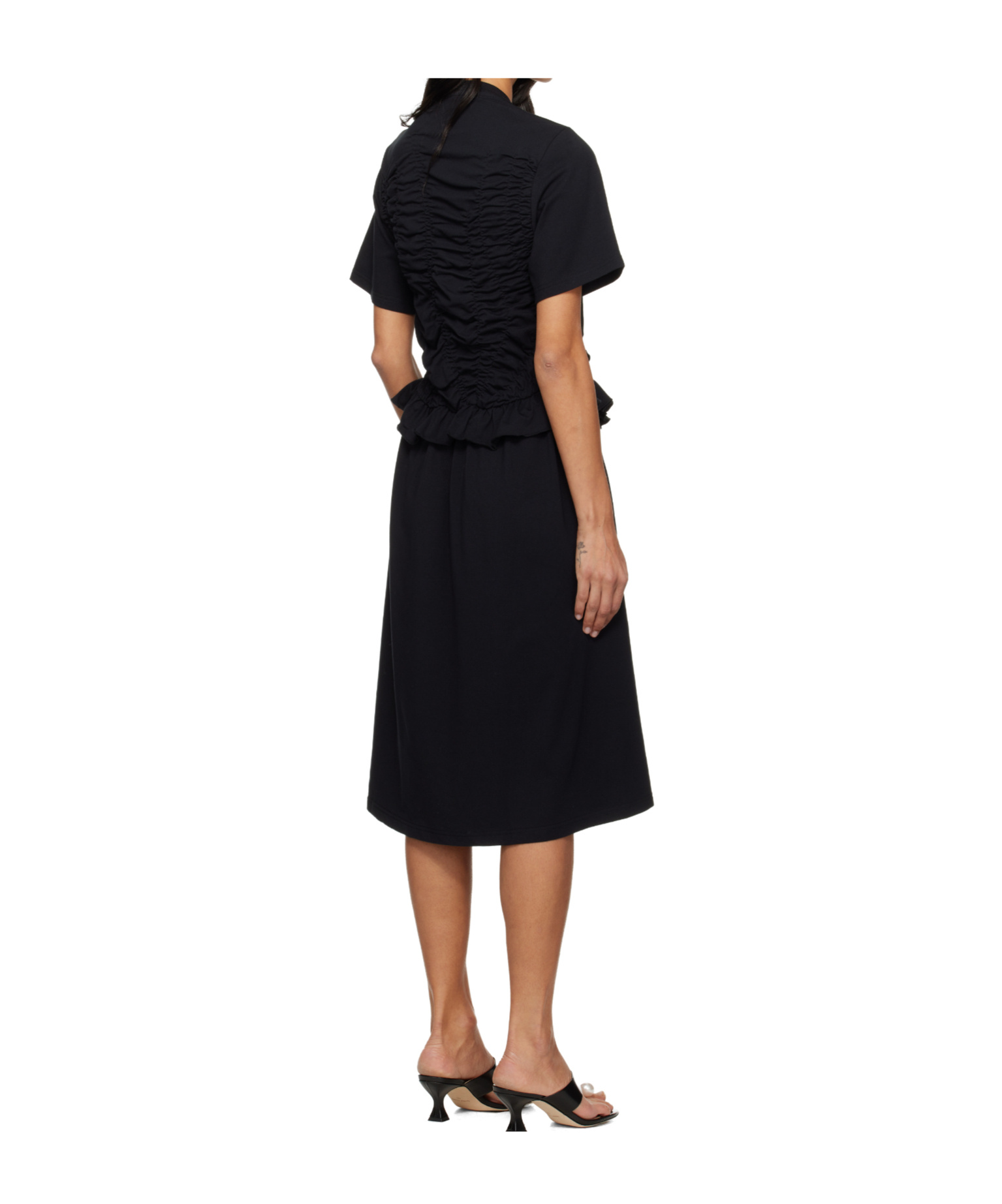 Cecilie Bahnsen Bonnie Midi Dress In Black