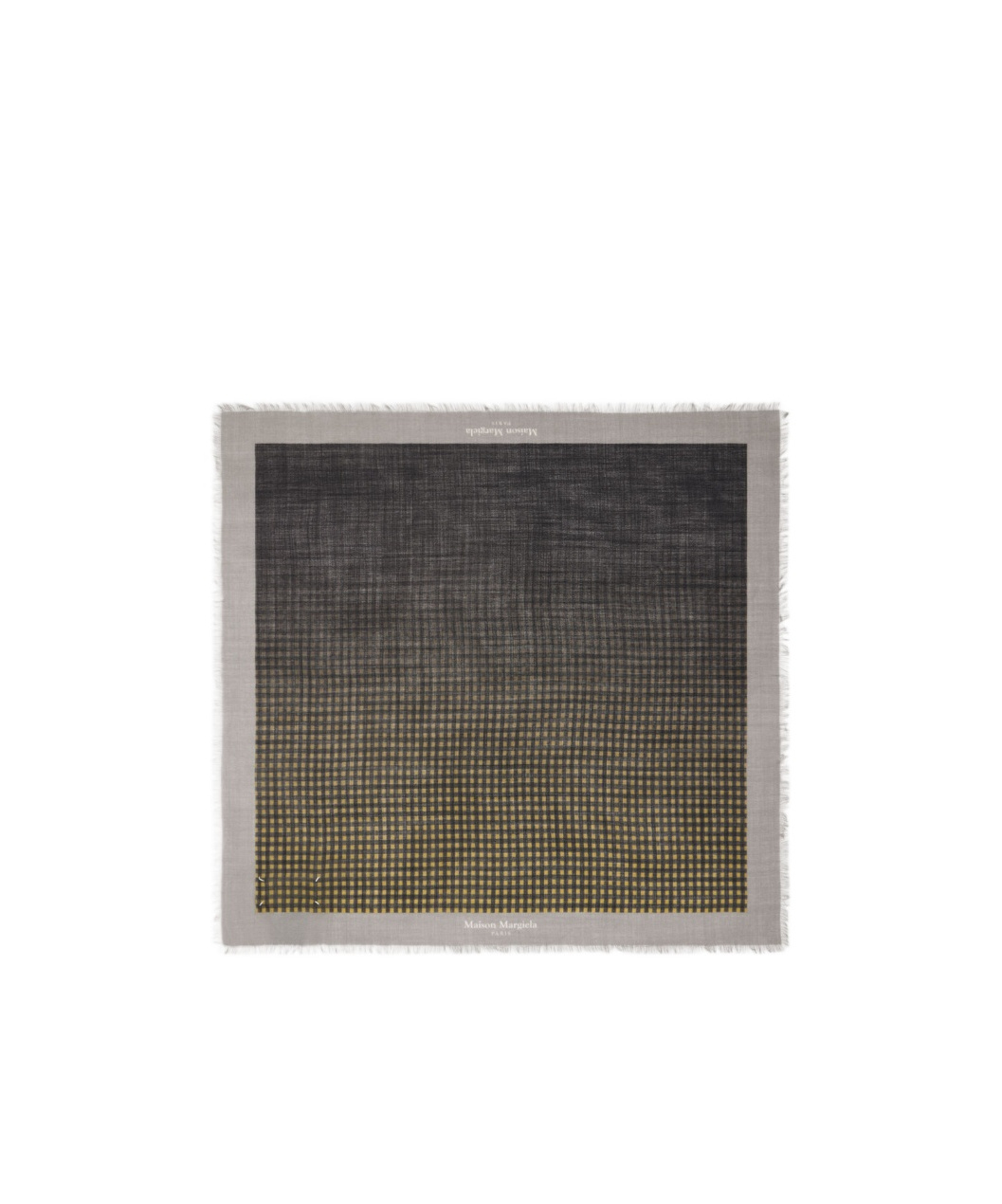 Maison Margiela Frayed-edge Checked Scarf In Multi