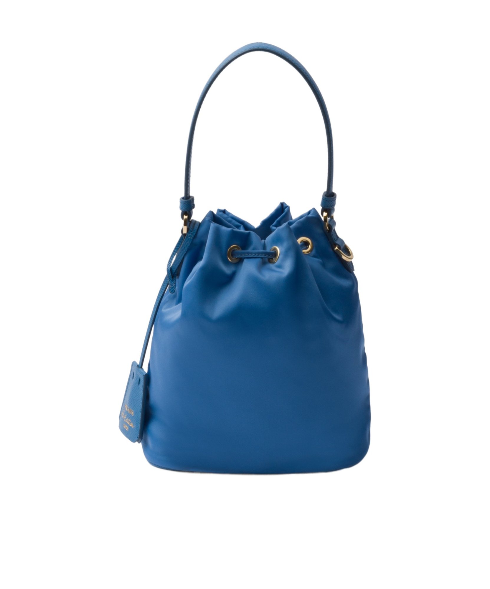 Prada Re-edition 1978 Re-nylon Mini Recycled-polyamide Bucket Bag In Blue