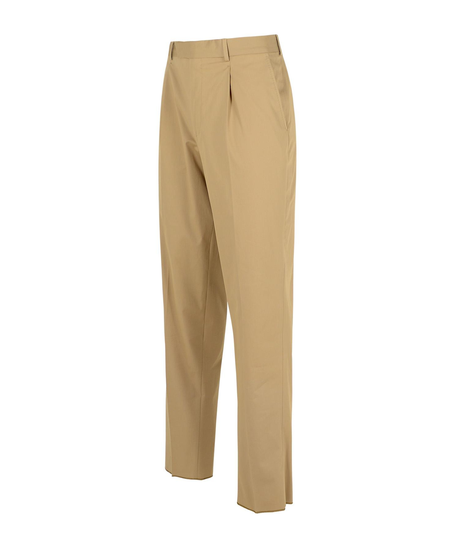 Zegna Belt-loop Casual Pants In Nude