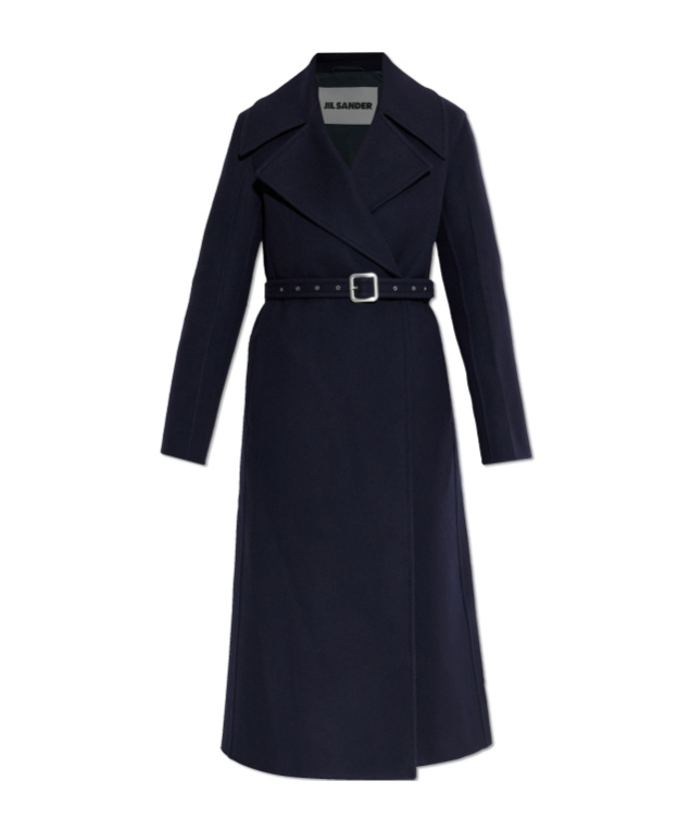 Jil Sander Wool Coat In Blue