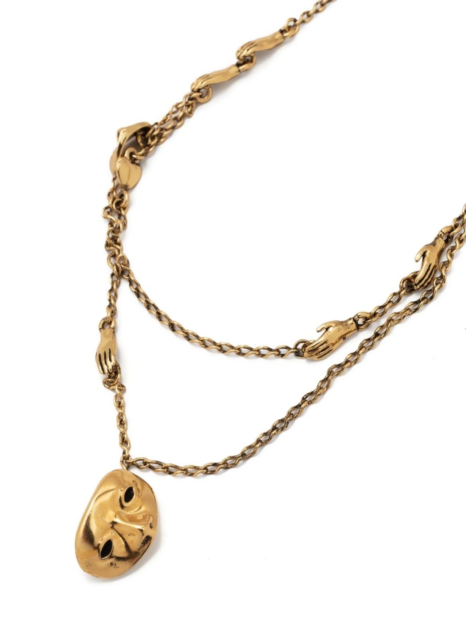 Lemaire Estampe Chain-link Necklace In Yellow