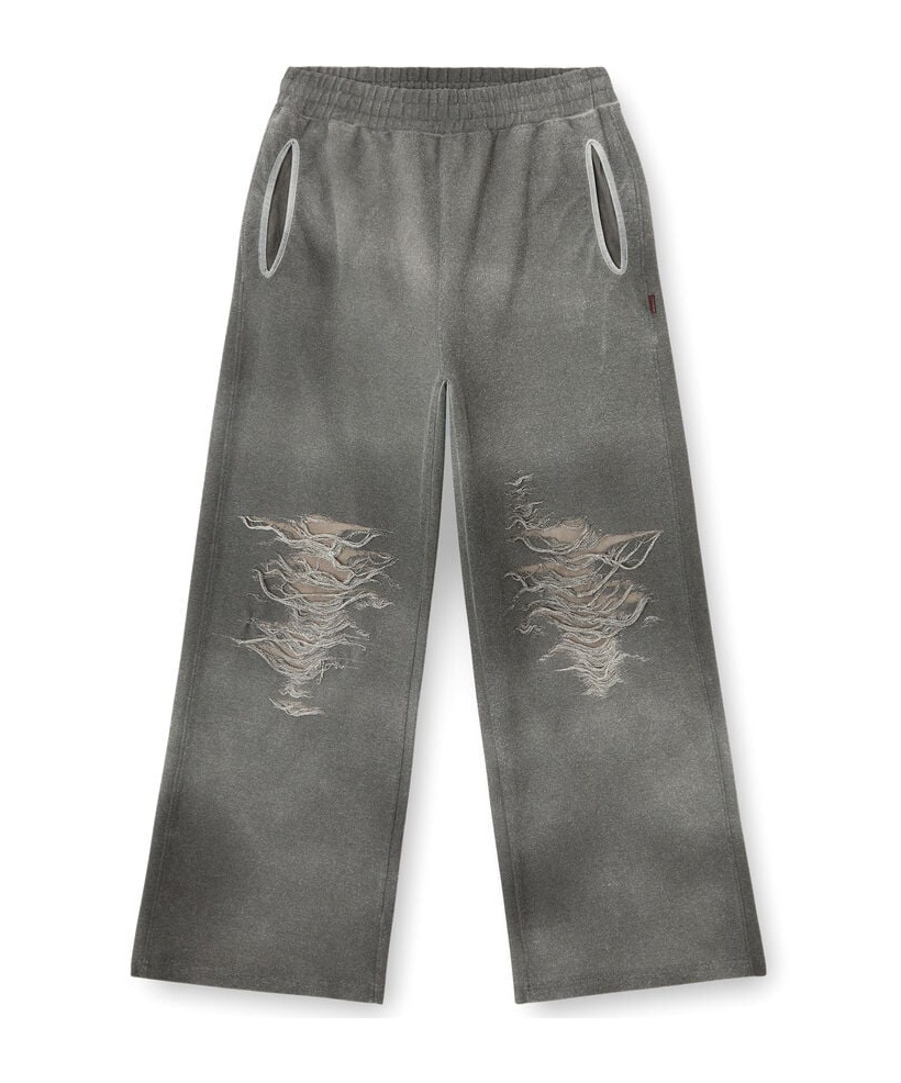 Diesel Grey Stretch Cotton Blend P-percy Joggers In Gray