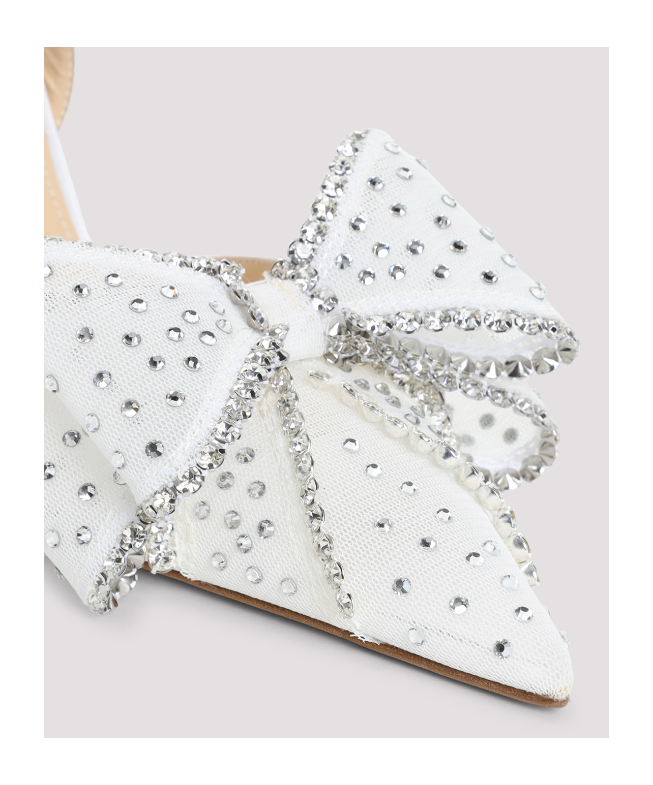 Machmach Pointed High-heeled Sandals In White