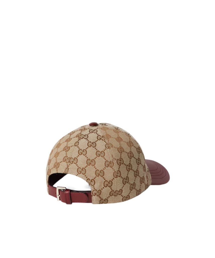 Gucci Gg Canvas Baseball Hat In Brown