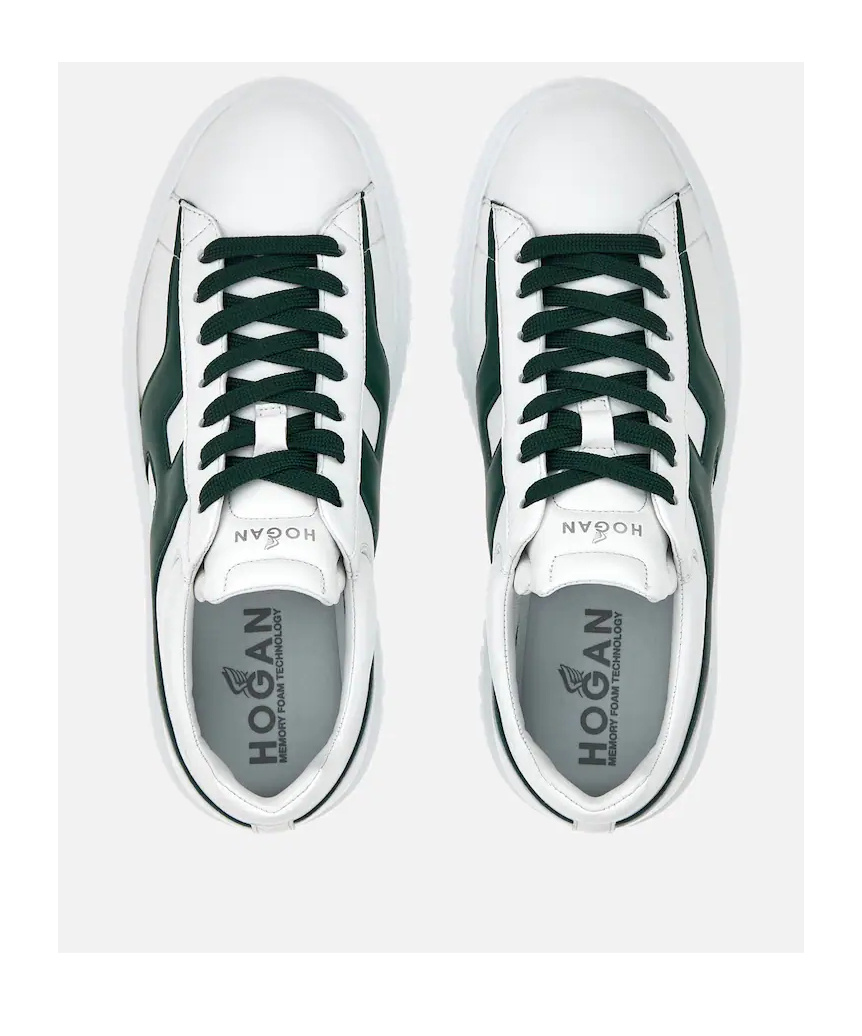 Hogan Nappa Leather Sneakers With Extralight Eva Sole In White