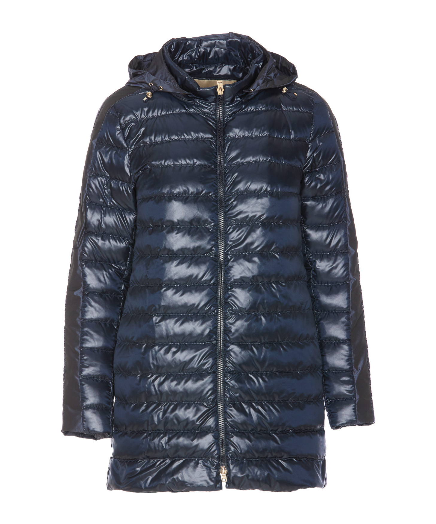 Herno Long-sleeved Down Jacket In Black