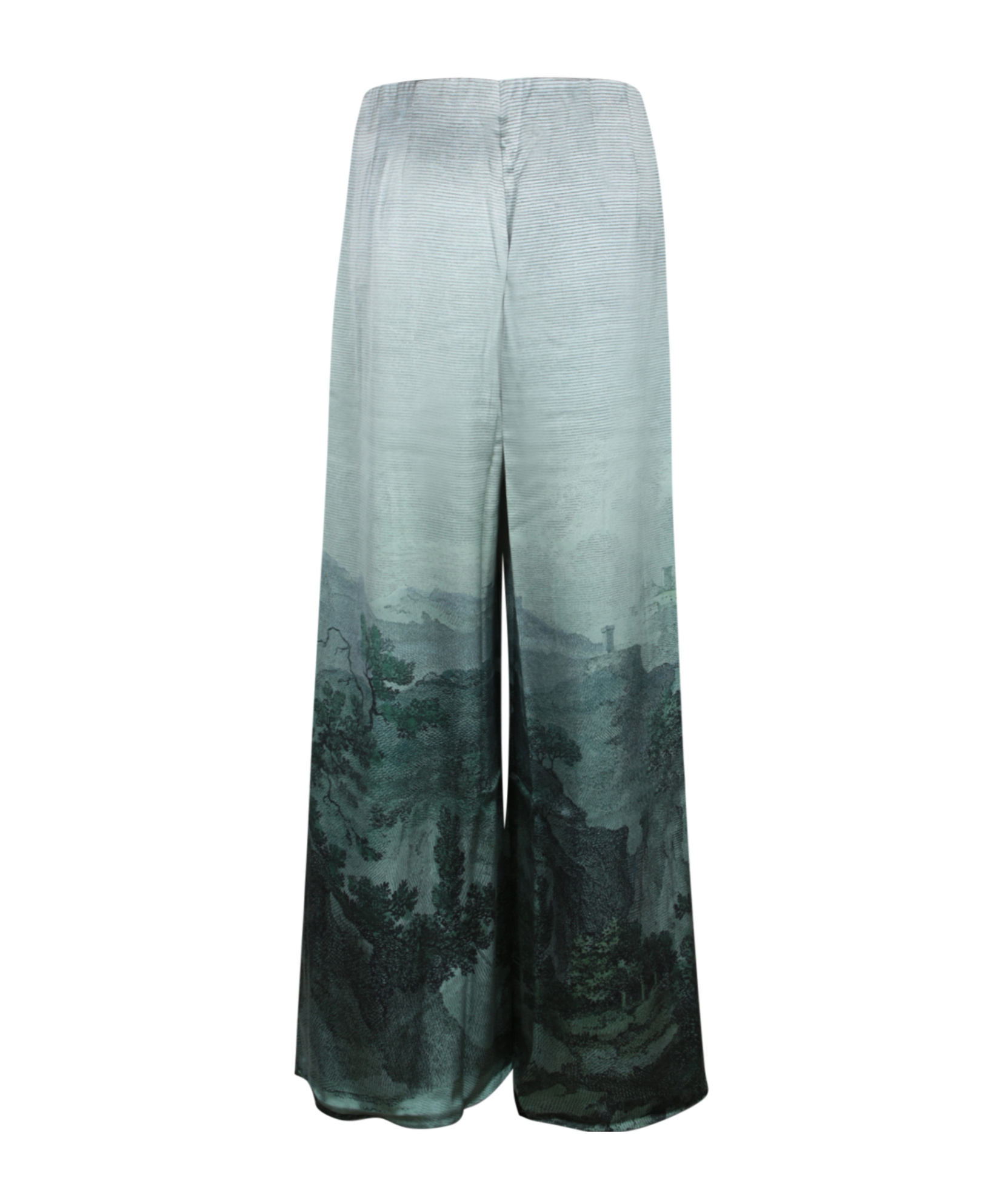 Pierre-louis Mascia Landscape-print Wide-leg Trousers In Animal Print