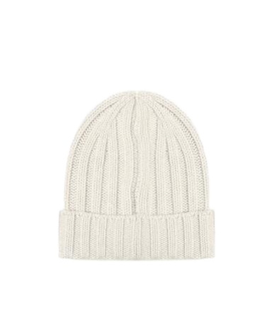 Giuliano Galiano Ribbed Cuff Beanie Hat In Neutral