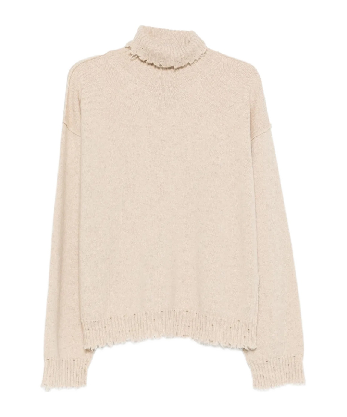 Uma Wang Long Sleeve Turtleneck Sweater In Neutral