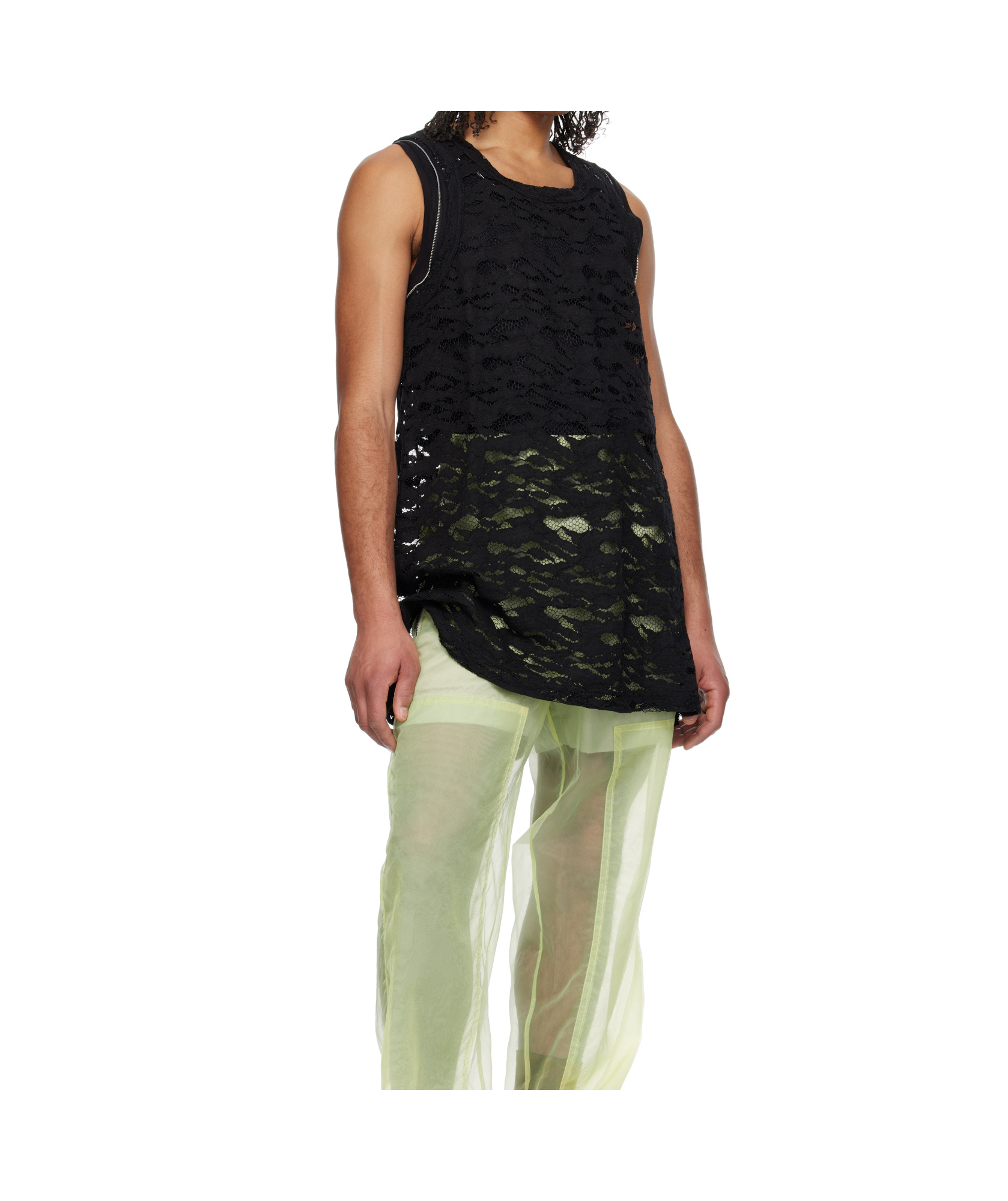 Comme Des Garçons Raschel Lace Tank Top