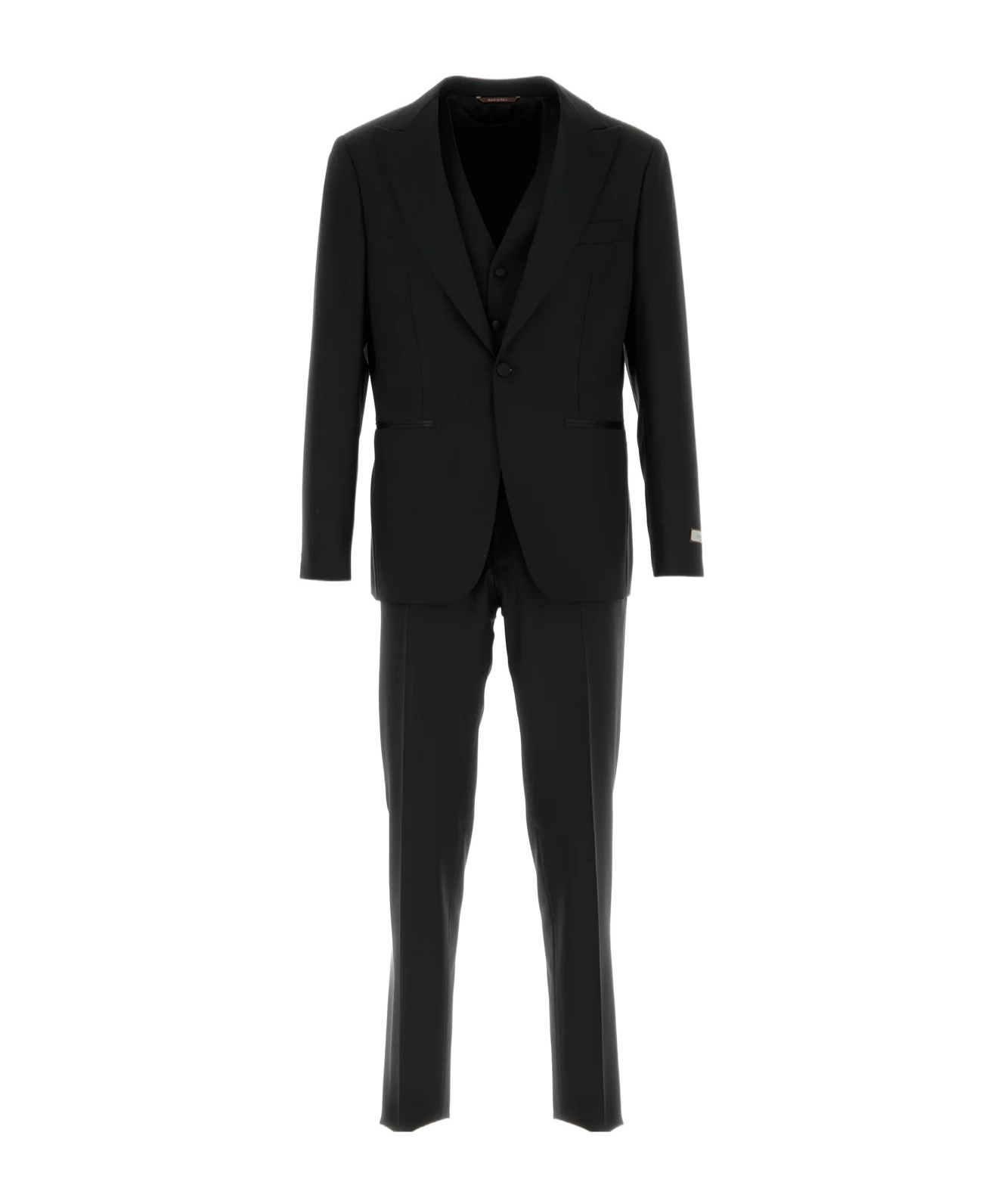 Canali Single-breasted Suit In Black