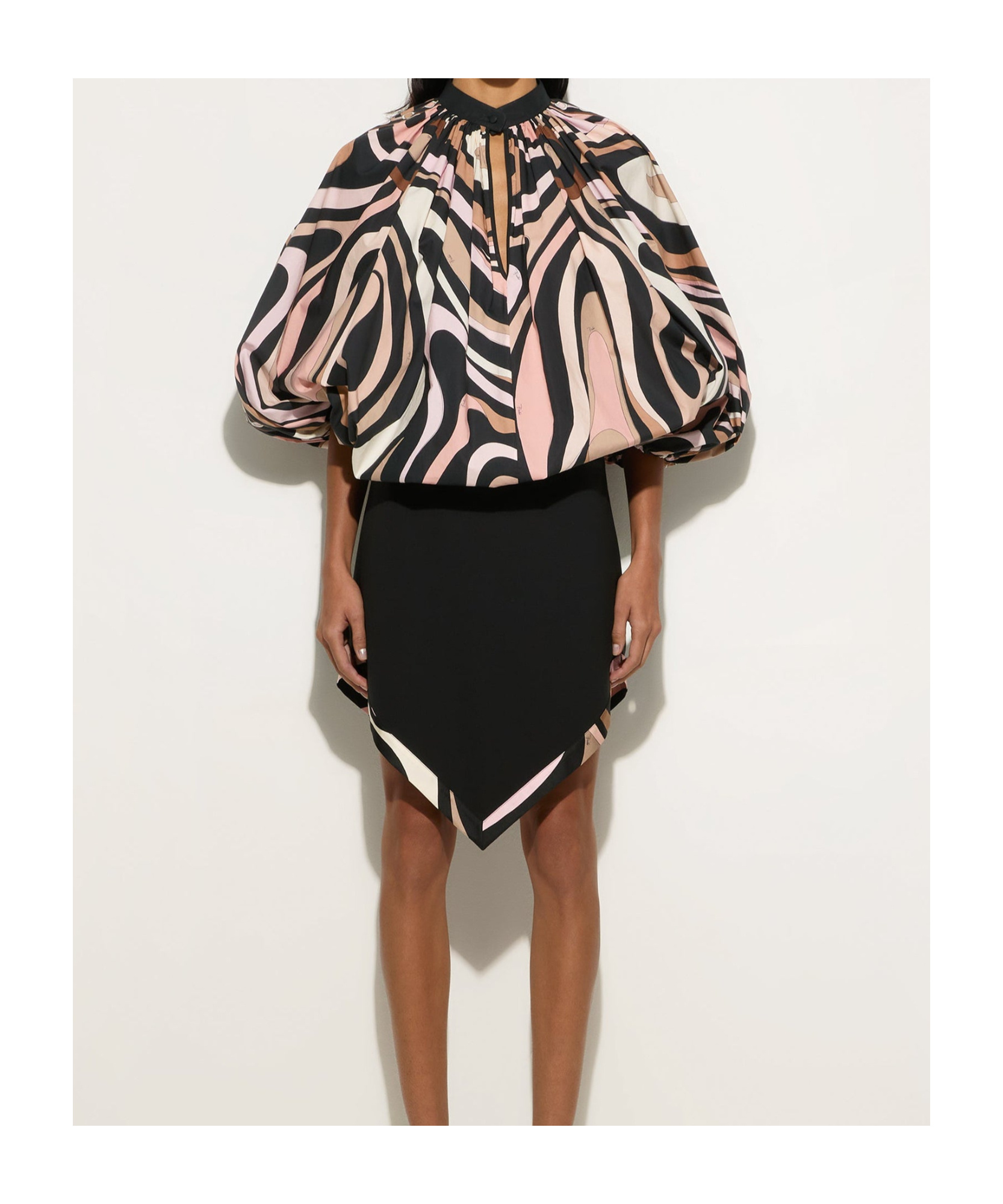 Emilio Pucci Patterned Top In Black