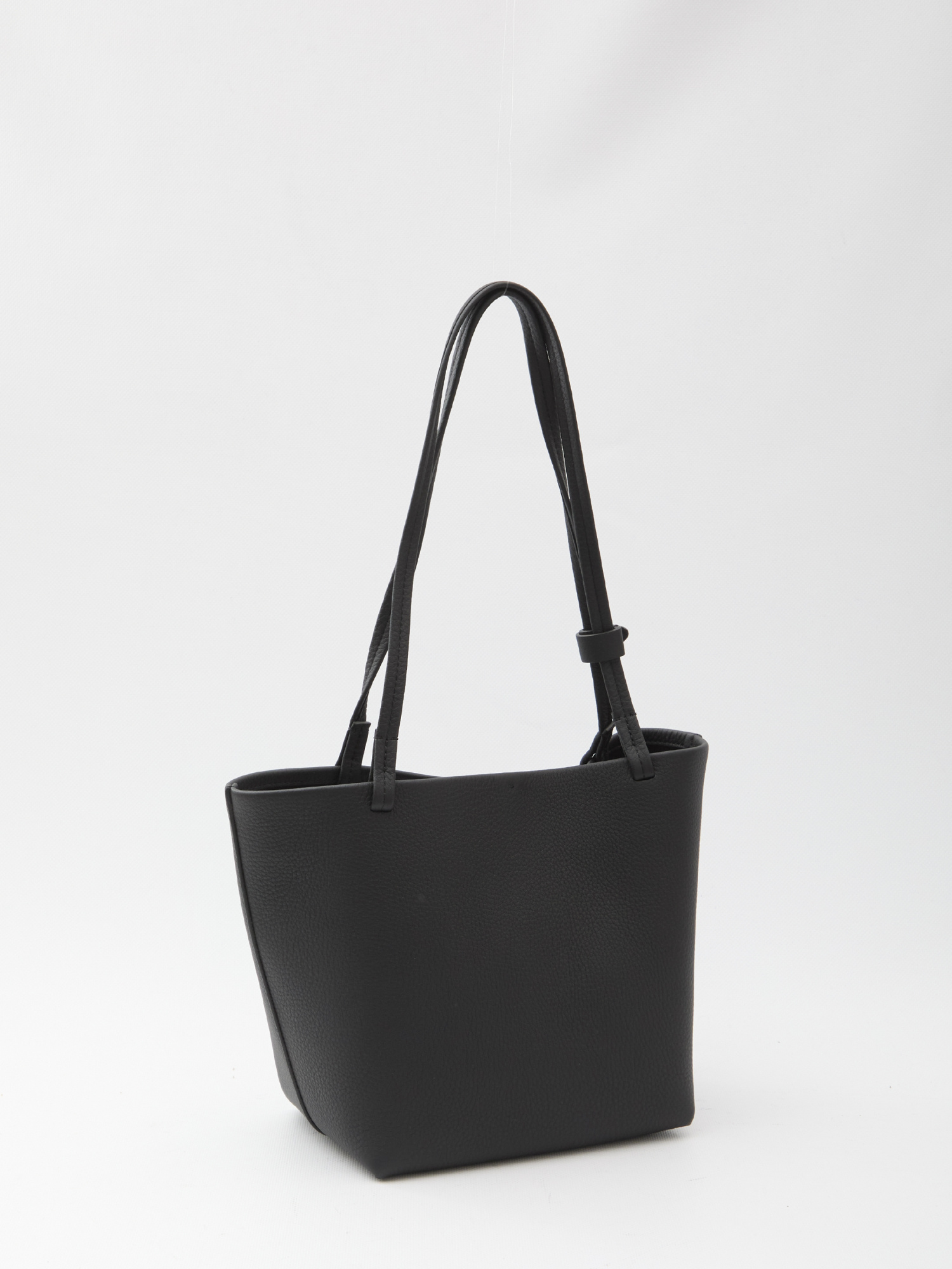 The Row Medium Tote Bag Adjustable Straps In Black