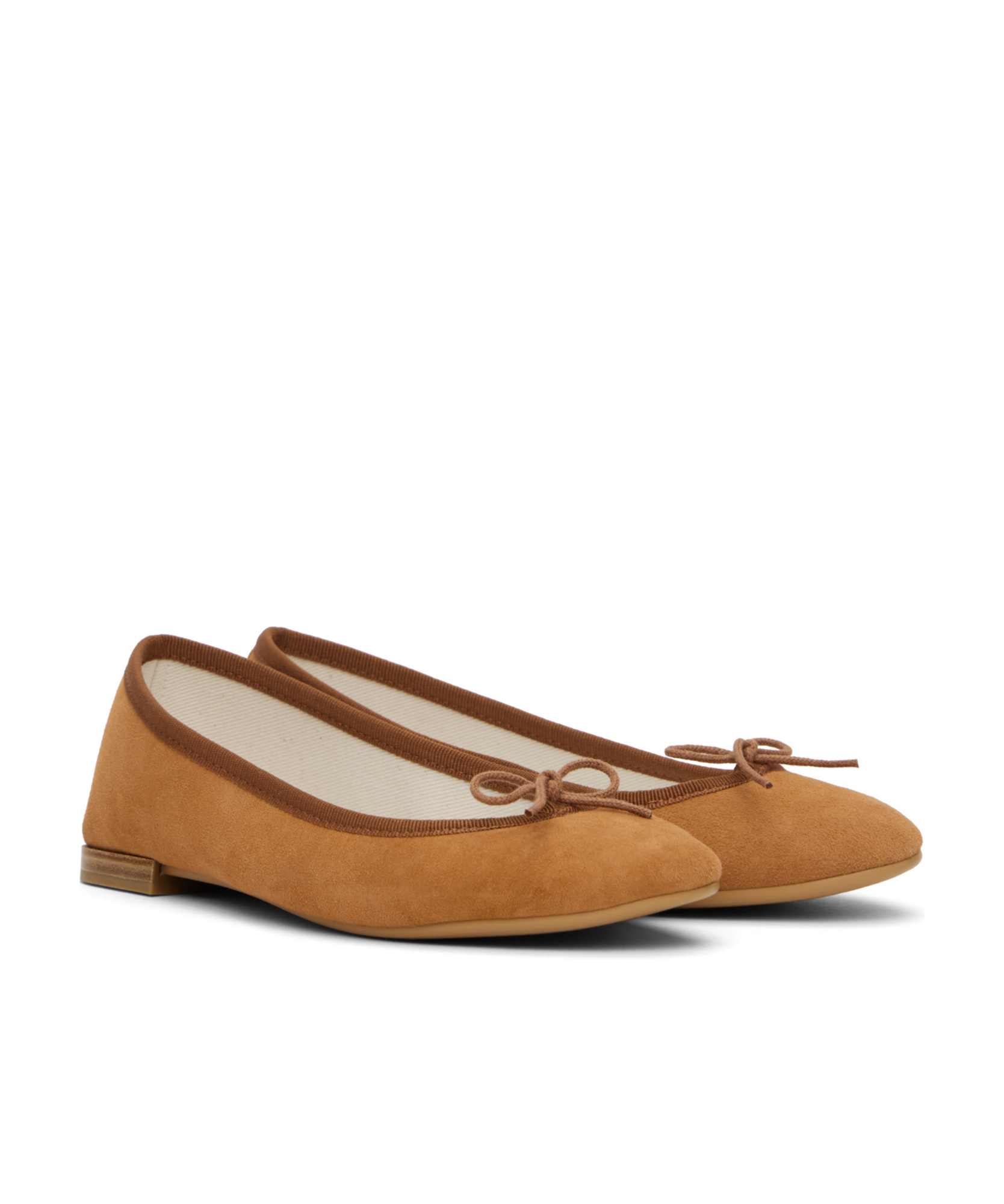 Repetto Bow Ballet Shoes In Brown