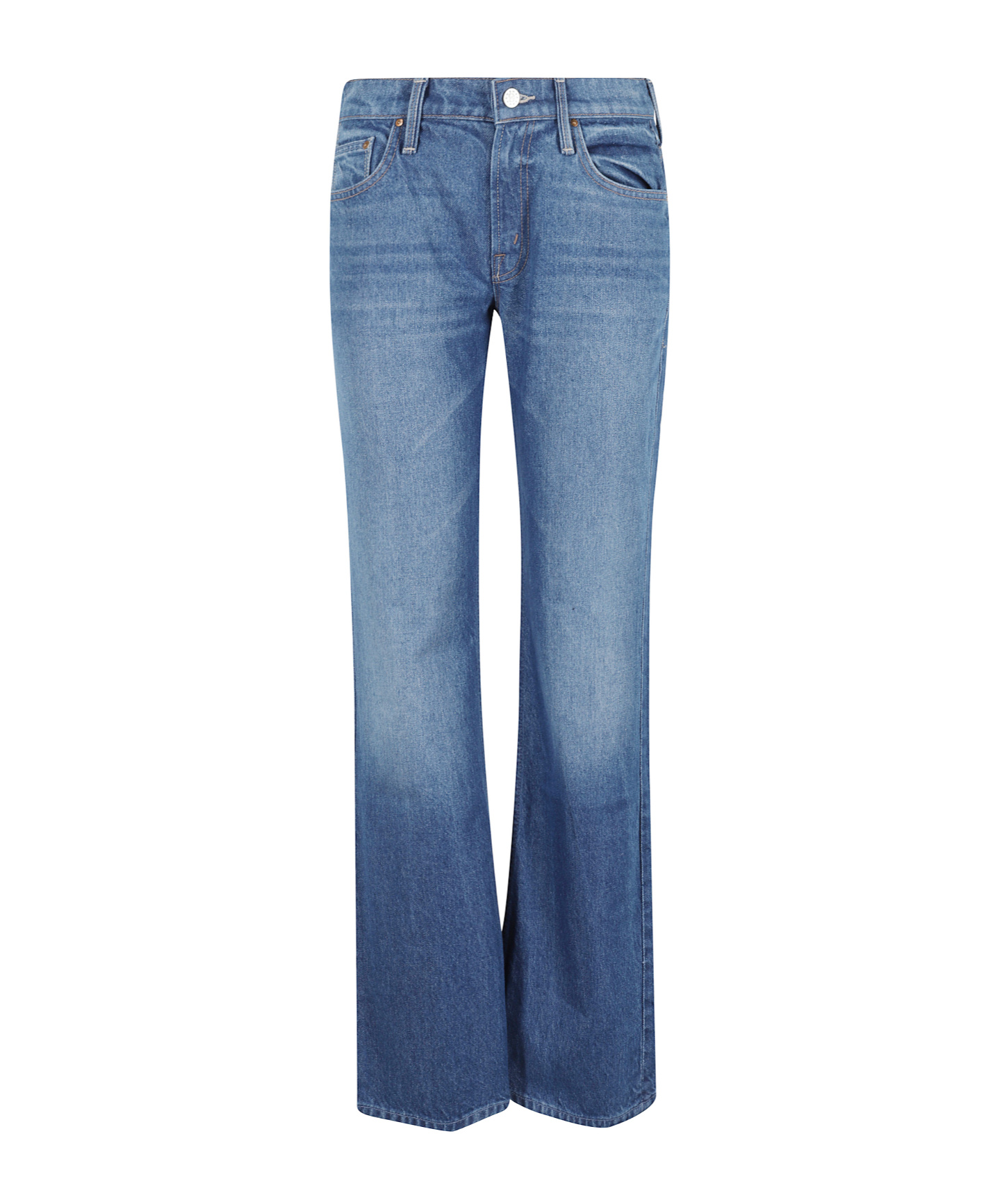 Mother Jeans With Belt Loops In Blue