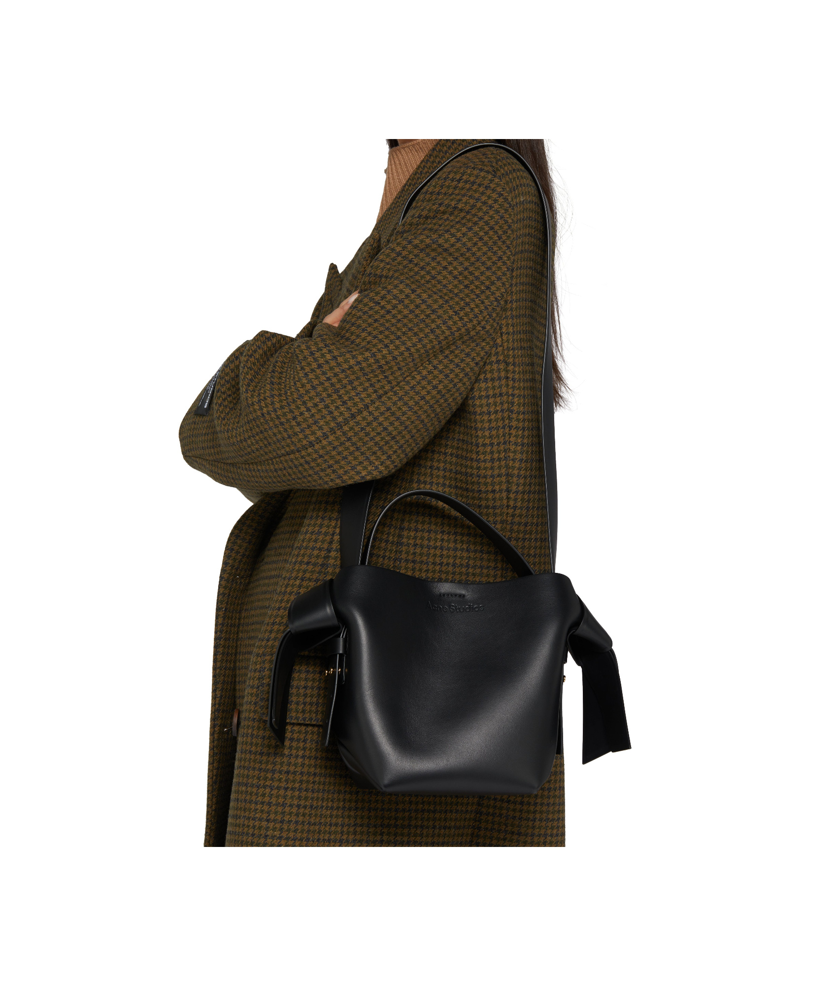 Acne Studios Logo Shoulder Bag In Black