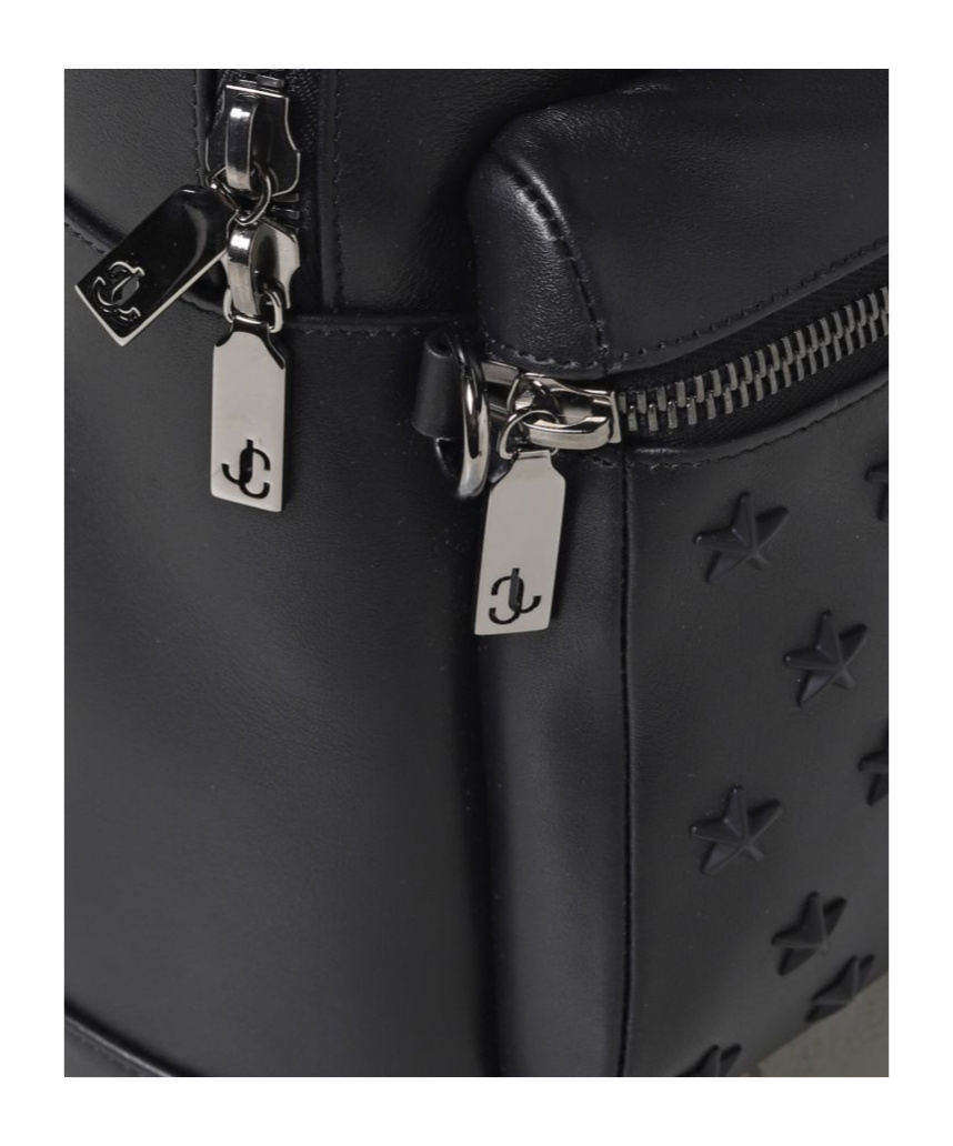 Jimmy Choo Zippered Backpack In Black