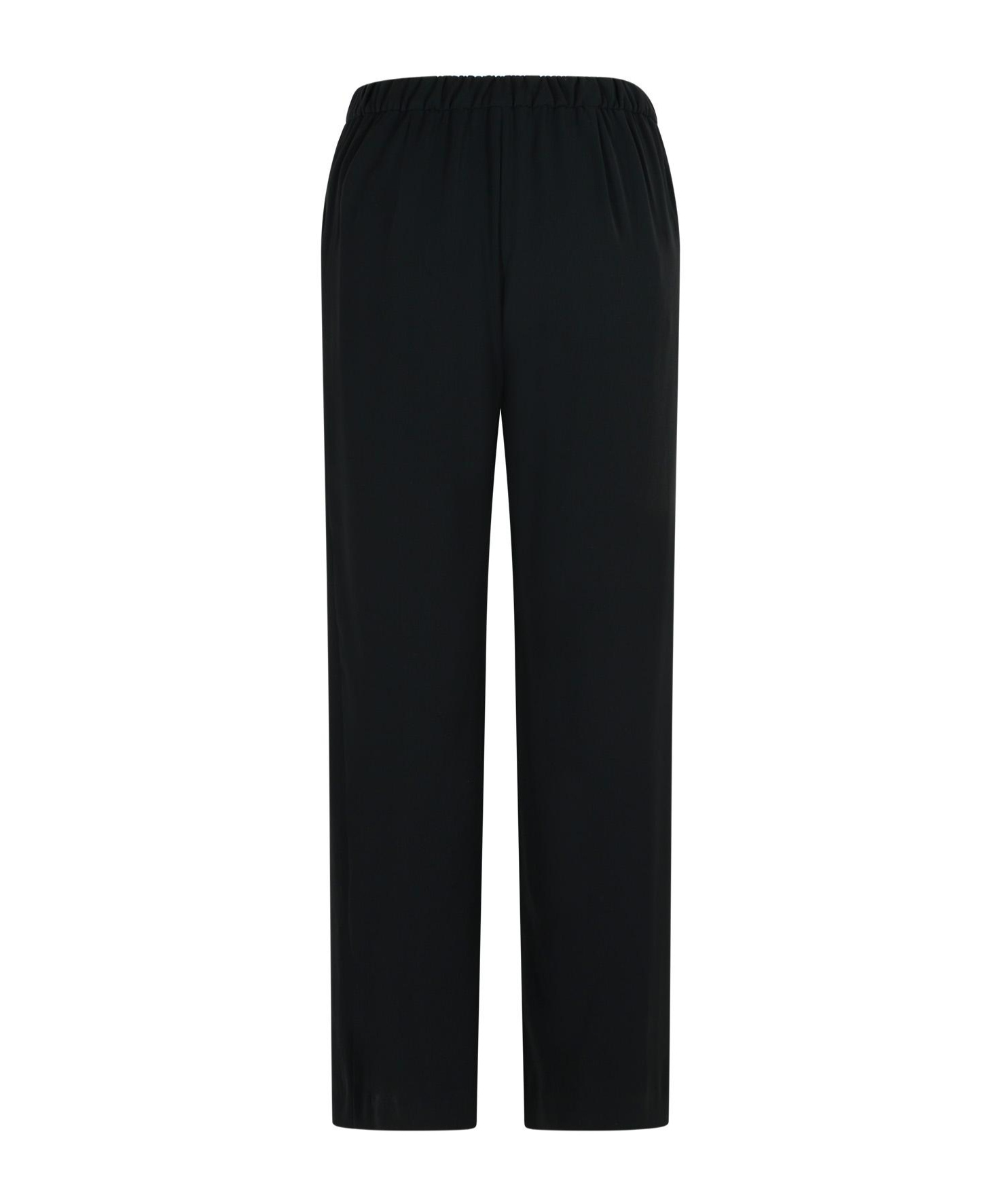 P.a.r.o.s.h Back Elastic Casual Pants In Black