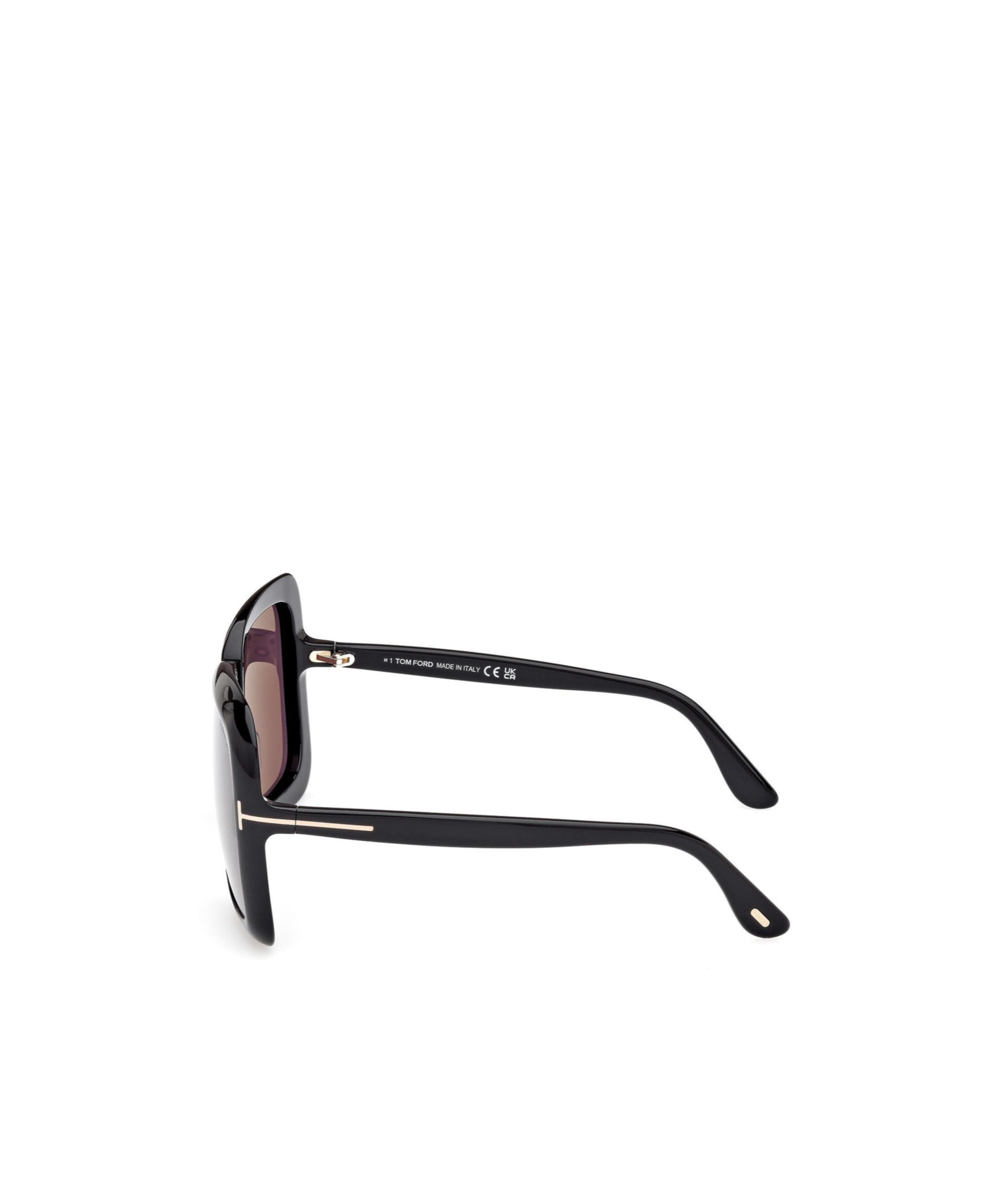 Tom Ford Eyewear Lorelai Oversized Frame Sunglasses In Gray