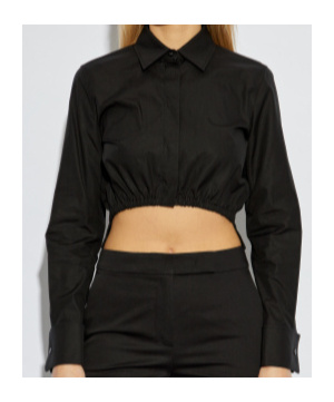 Max Mara Long-sleeved Shirt In Black