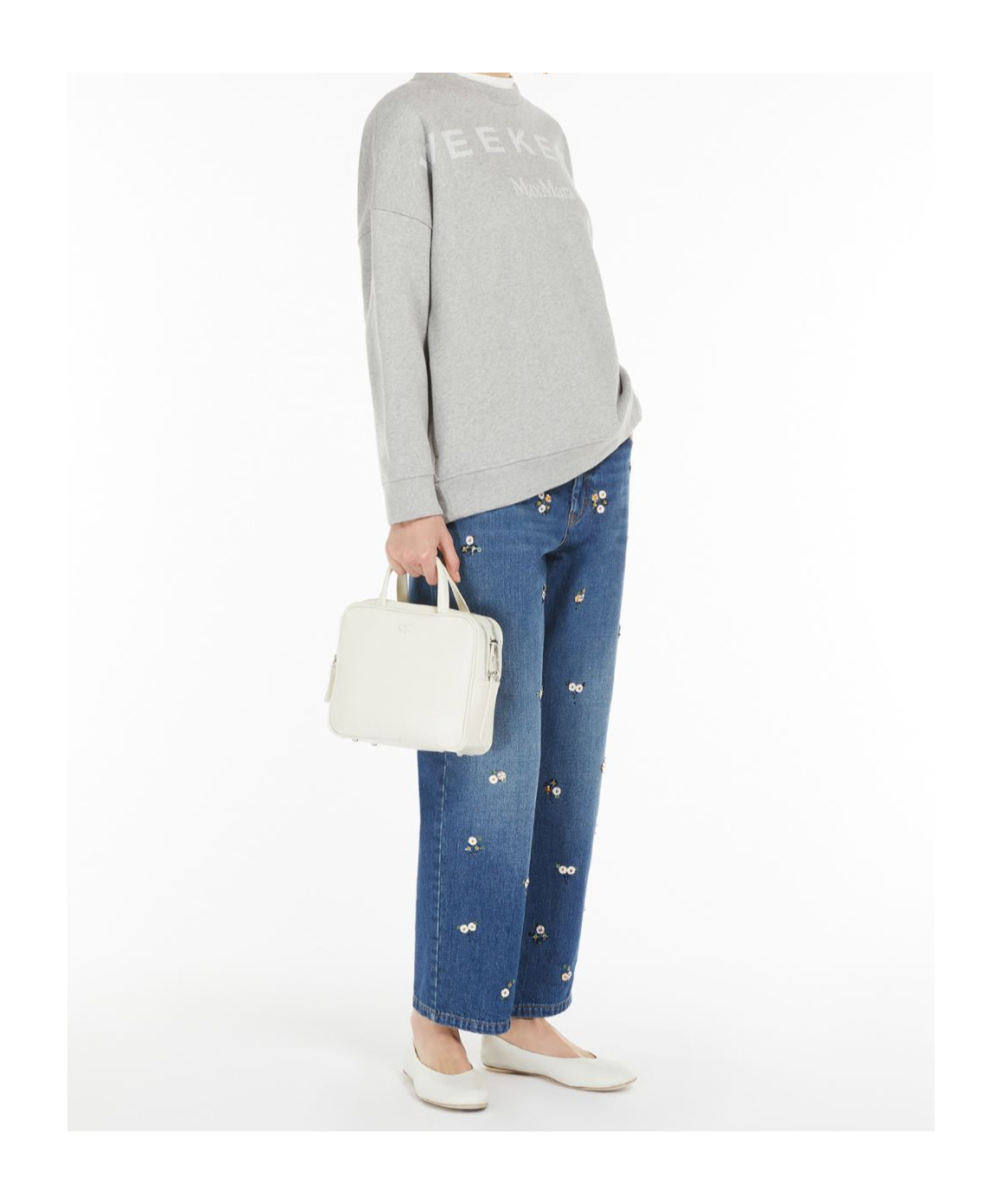 Weekend Max Mara Round-neck Sweater In Gray