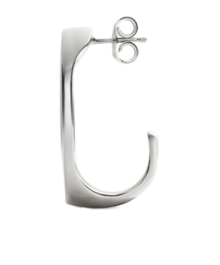 Mm6 Maison Margiela Replica Earring In Silver