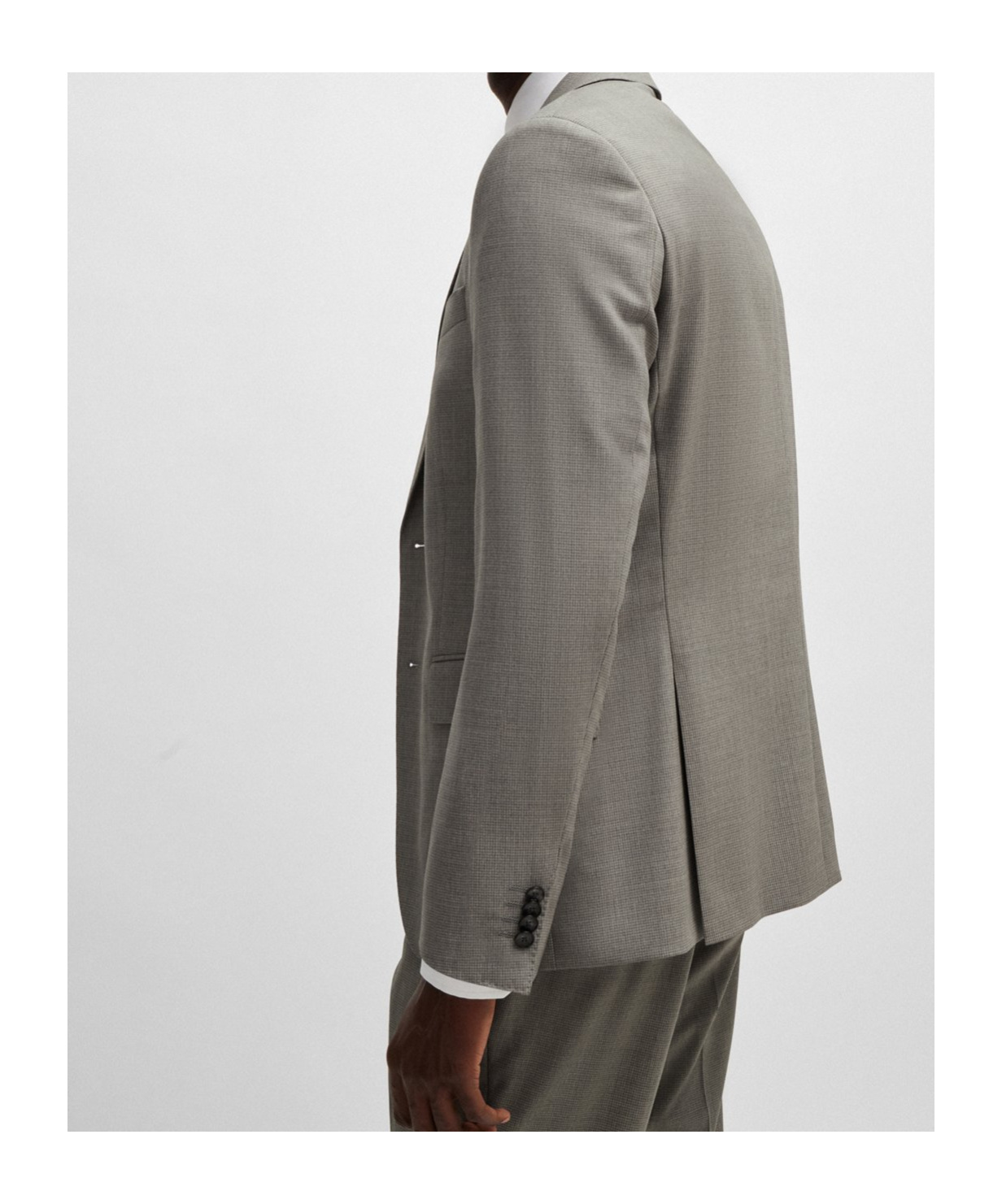 Hugo Boss Long-sleeved Suit In Gray