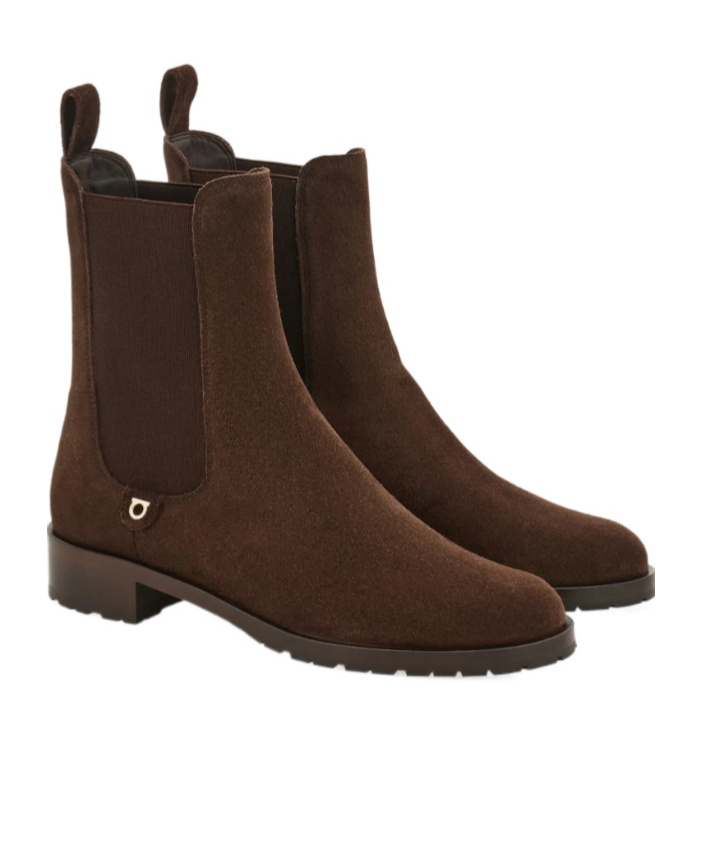 Ferragamo Chelsea Boot In Brown