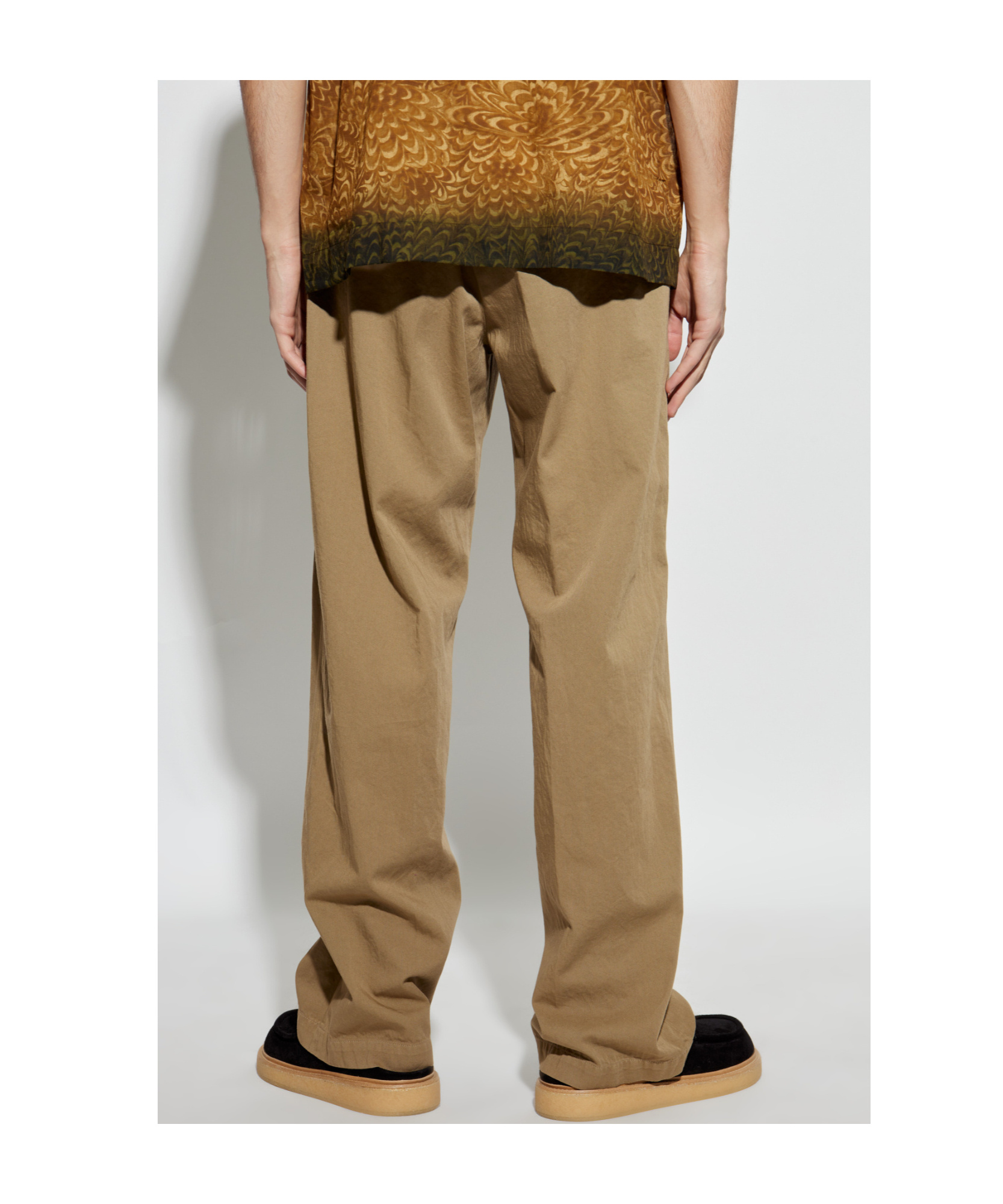 Dries Van Noten Belt-loop Casual Pants In Green