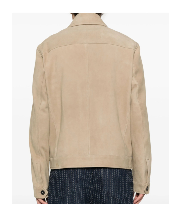 Tagliatore Neutral Leather Jackets