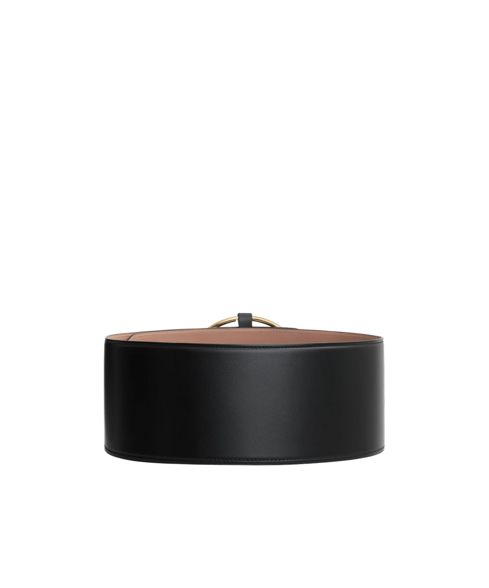 Shop Alaïa Leather Ring Belt In Black