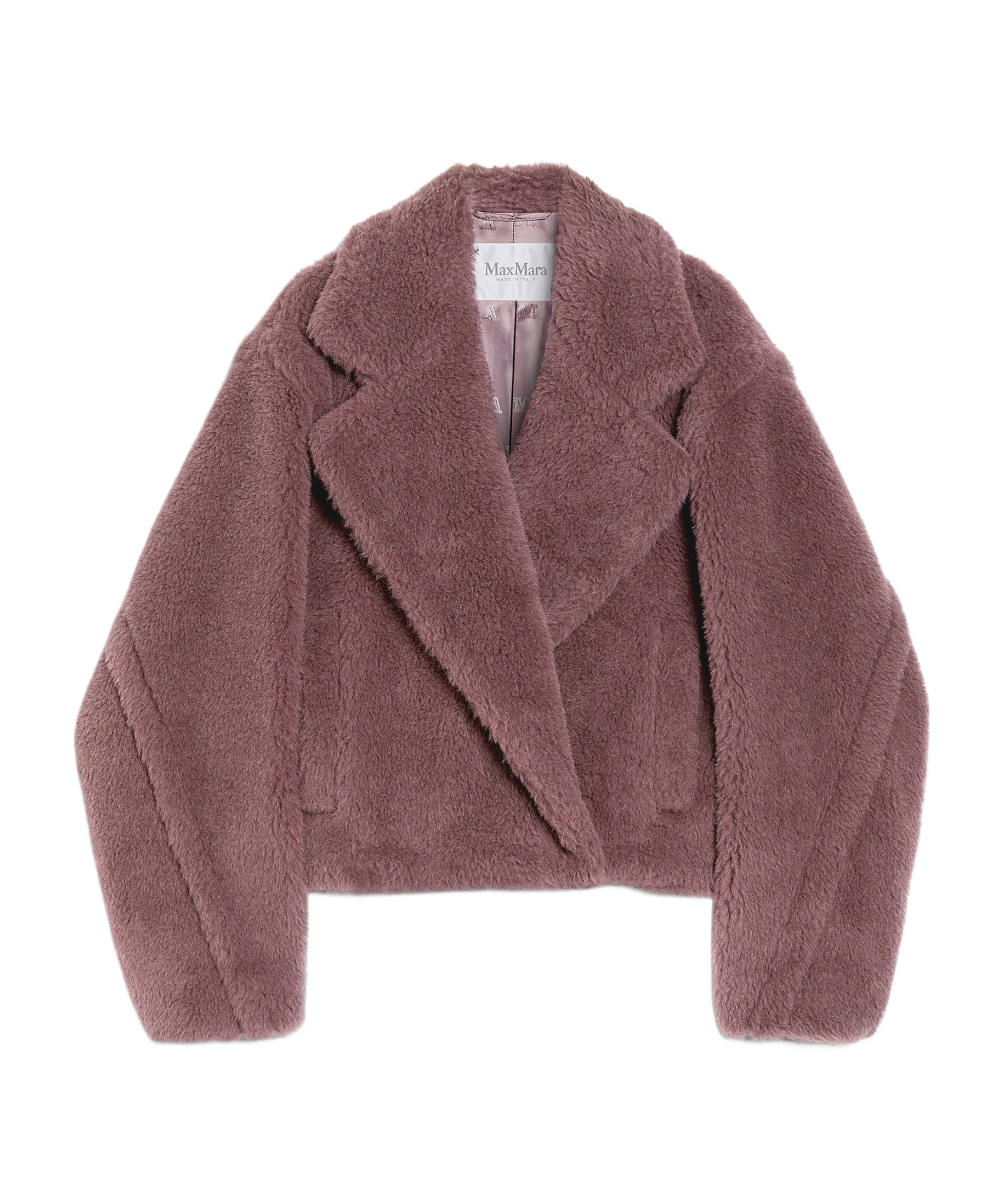 Max Mara Long Sleeved Short Coat In Red