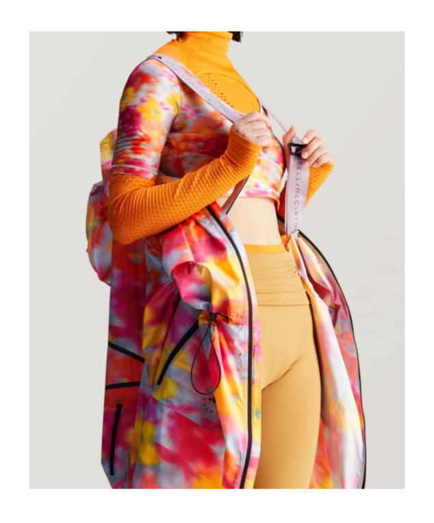 Adidas By Stella Mccartney Printed Windbreaker In Pink