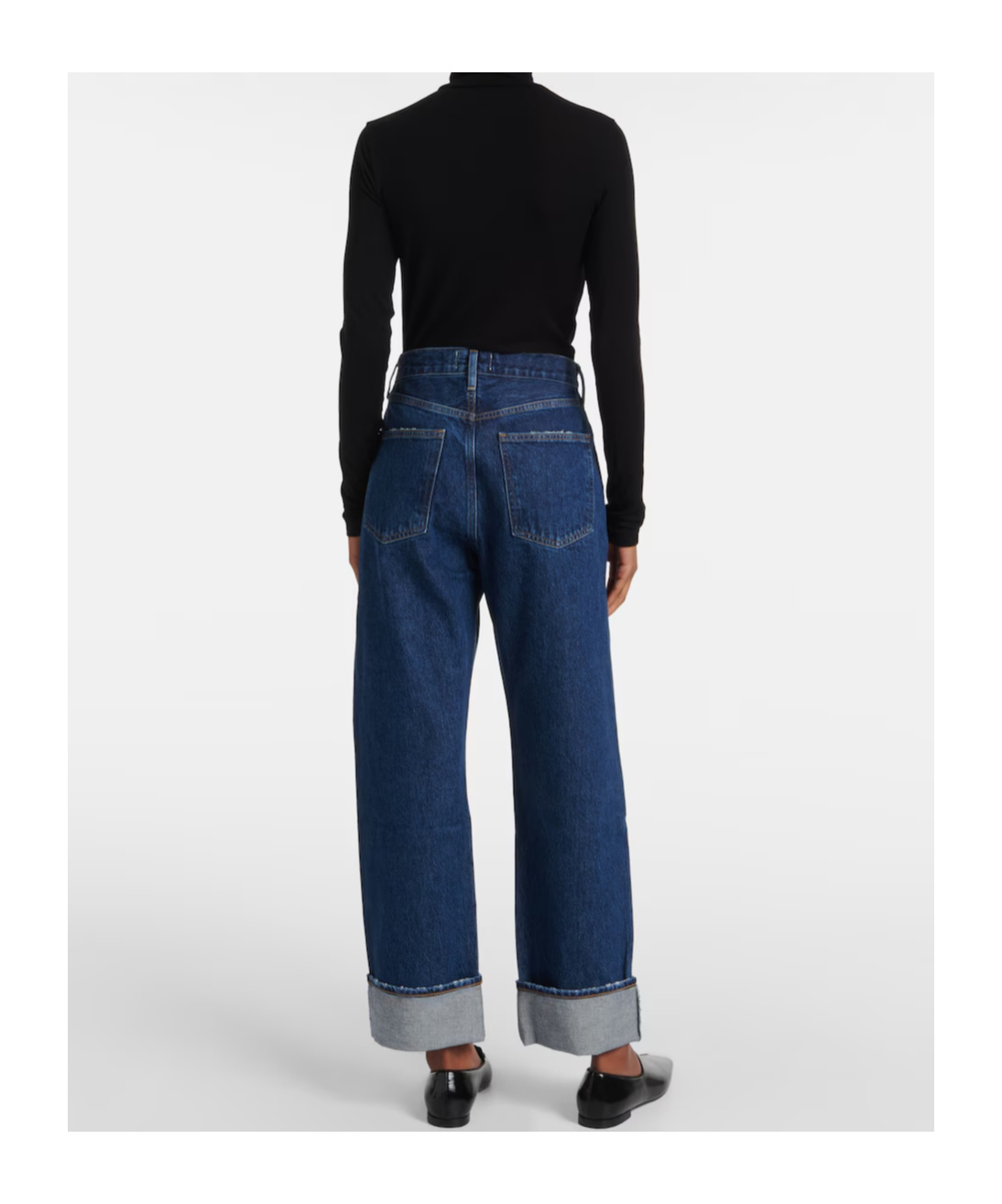 Agolde Fran Mid-rise Straight-leg Denim Trousers In Blue